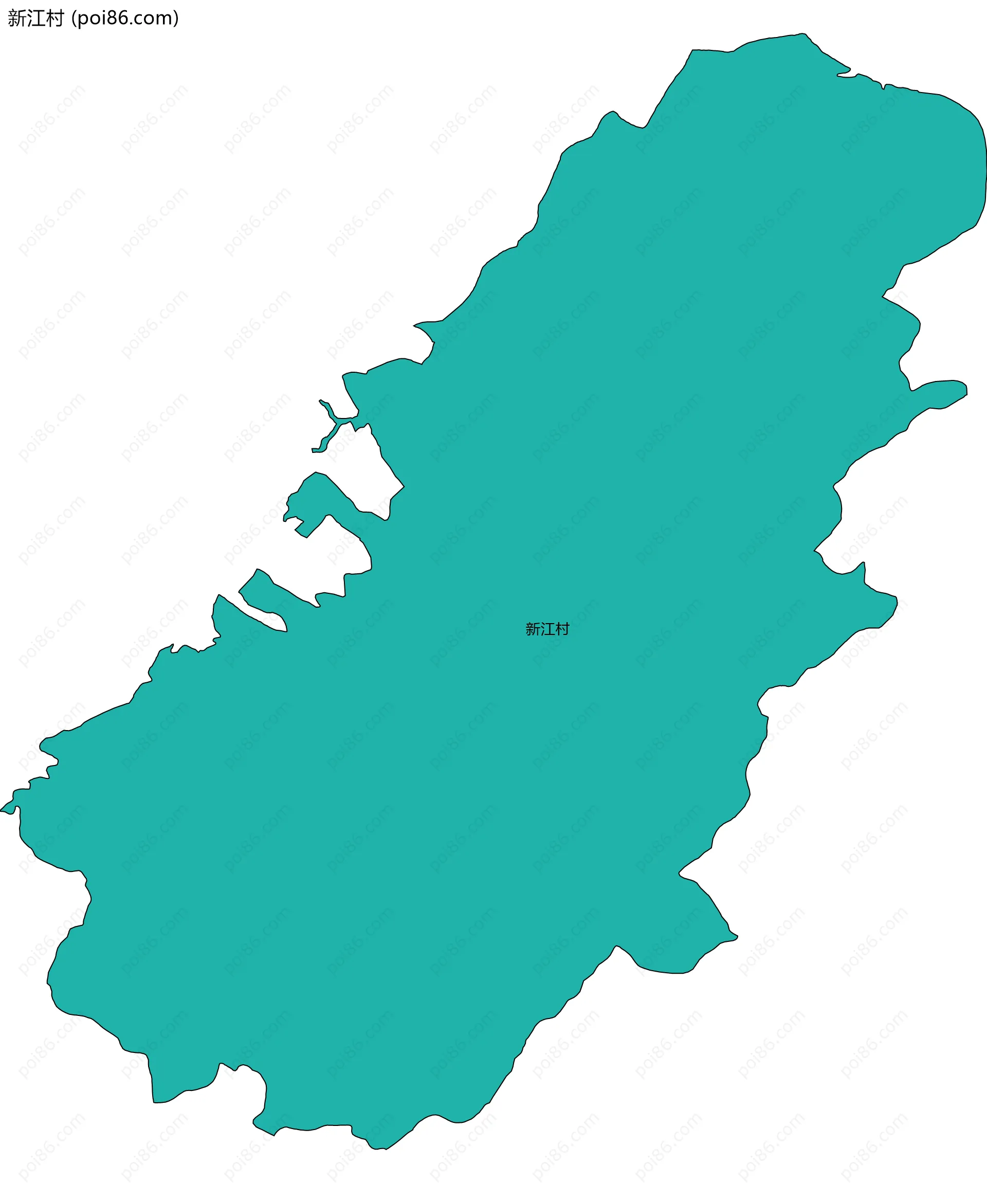 新江村边界地图
