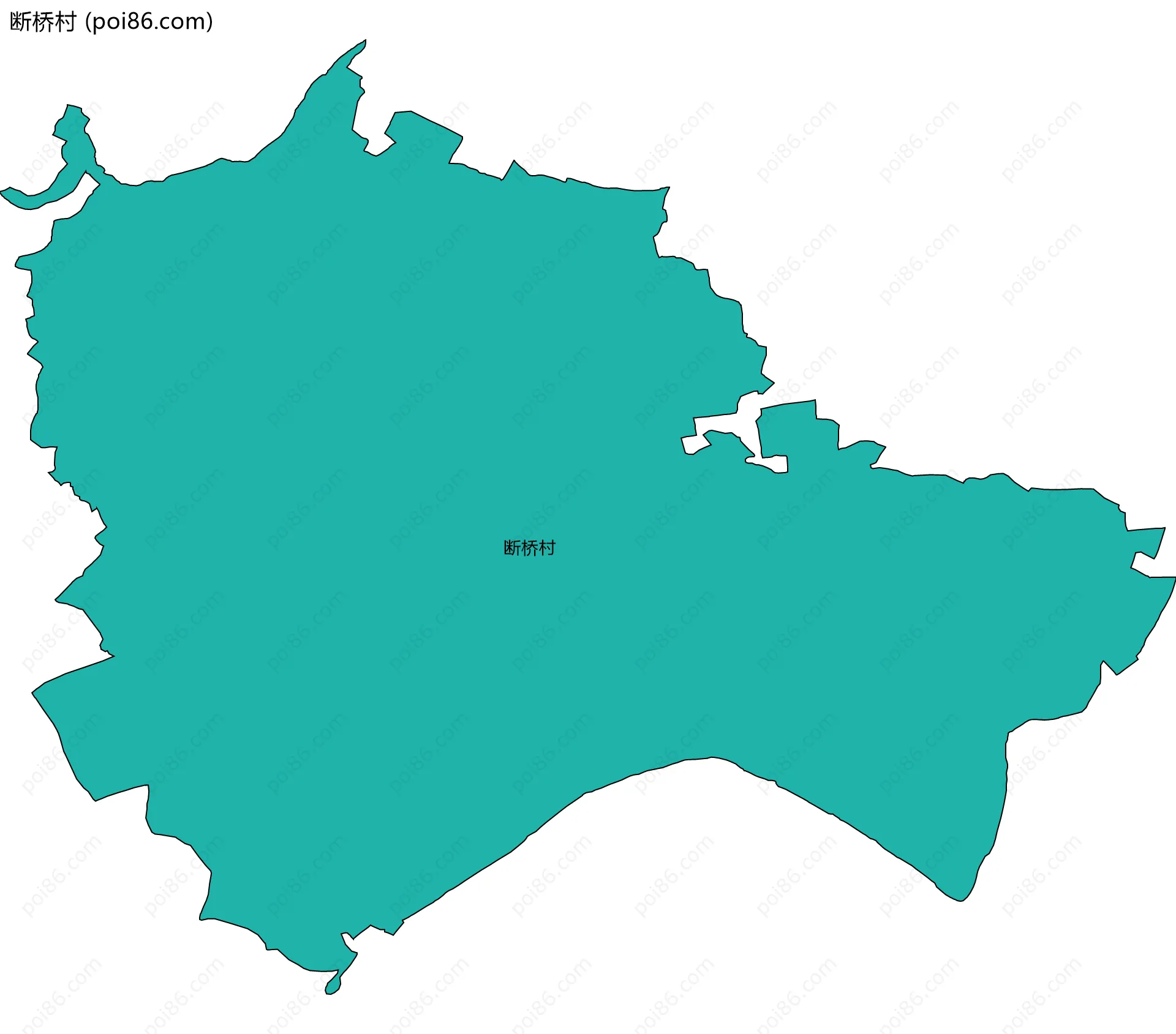 断桥村边界地图