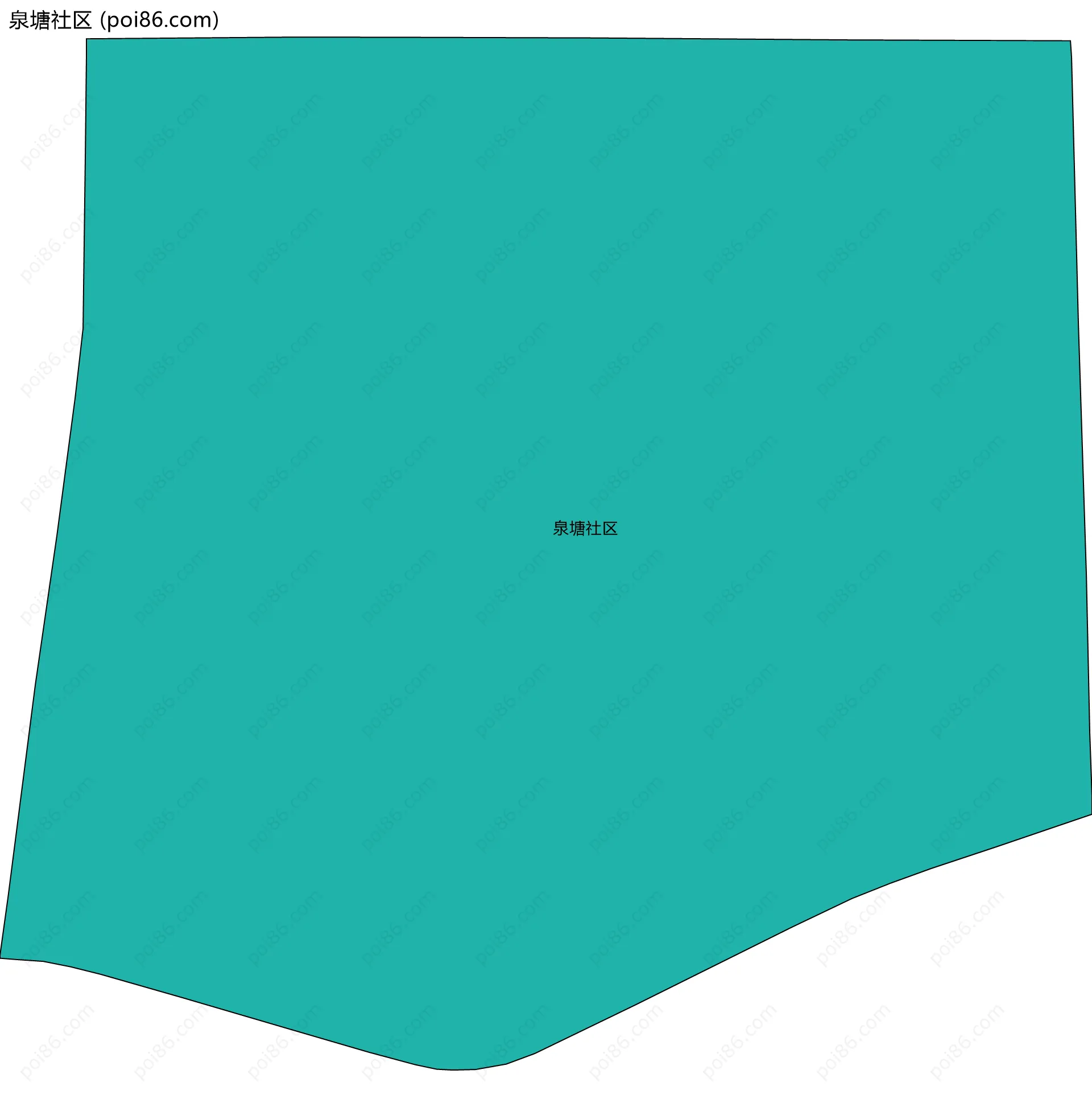 泉塘社区边界地图