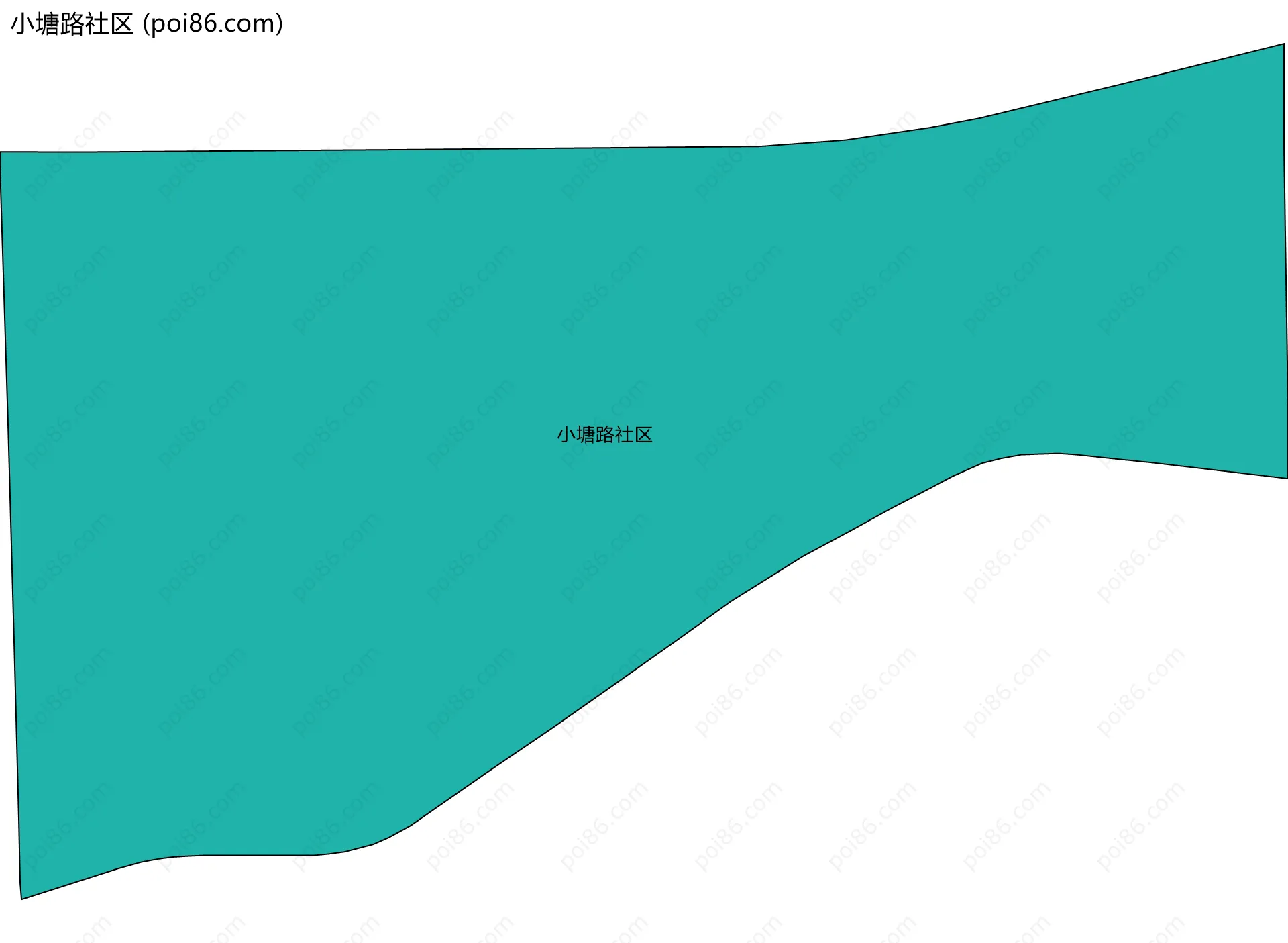 小塘路社区边界地图