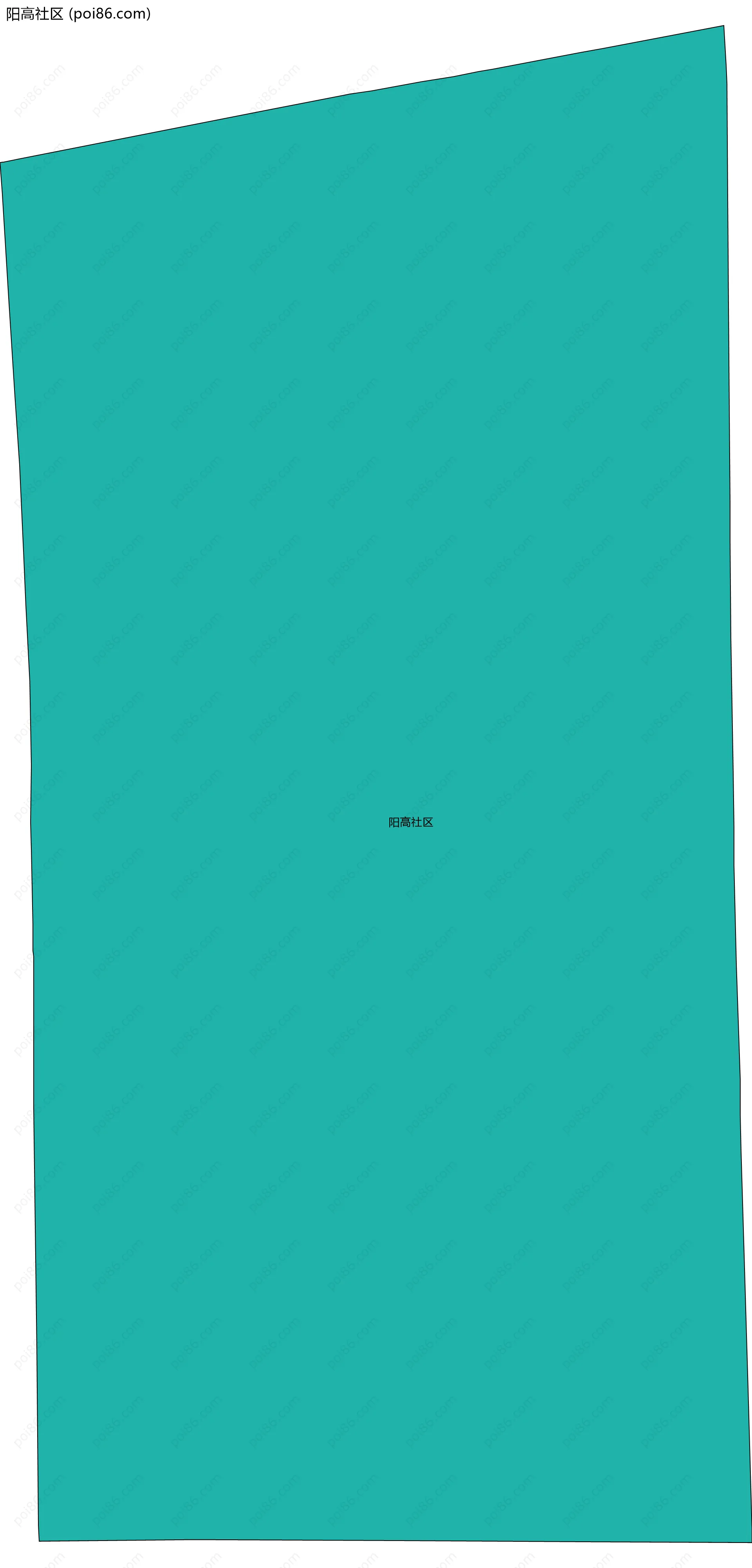 阳高社区边界地图