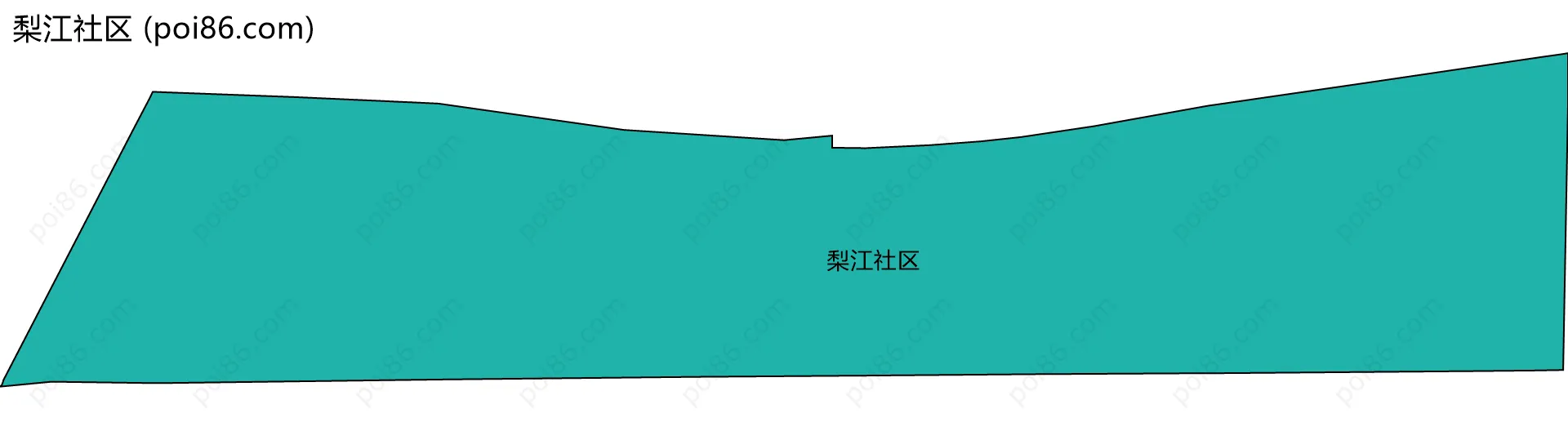 梨江社区边界地图