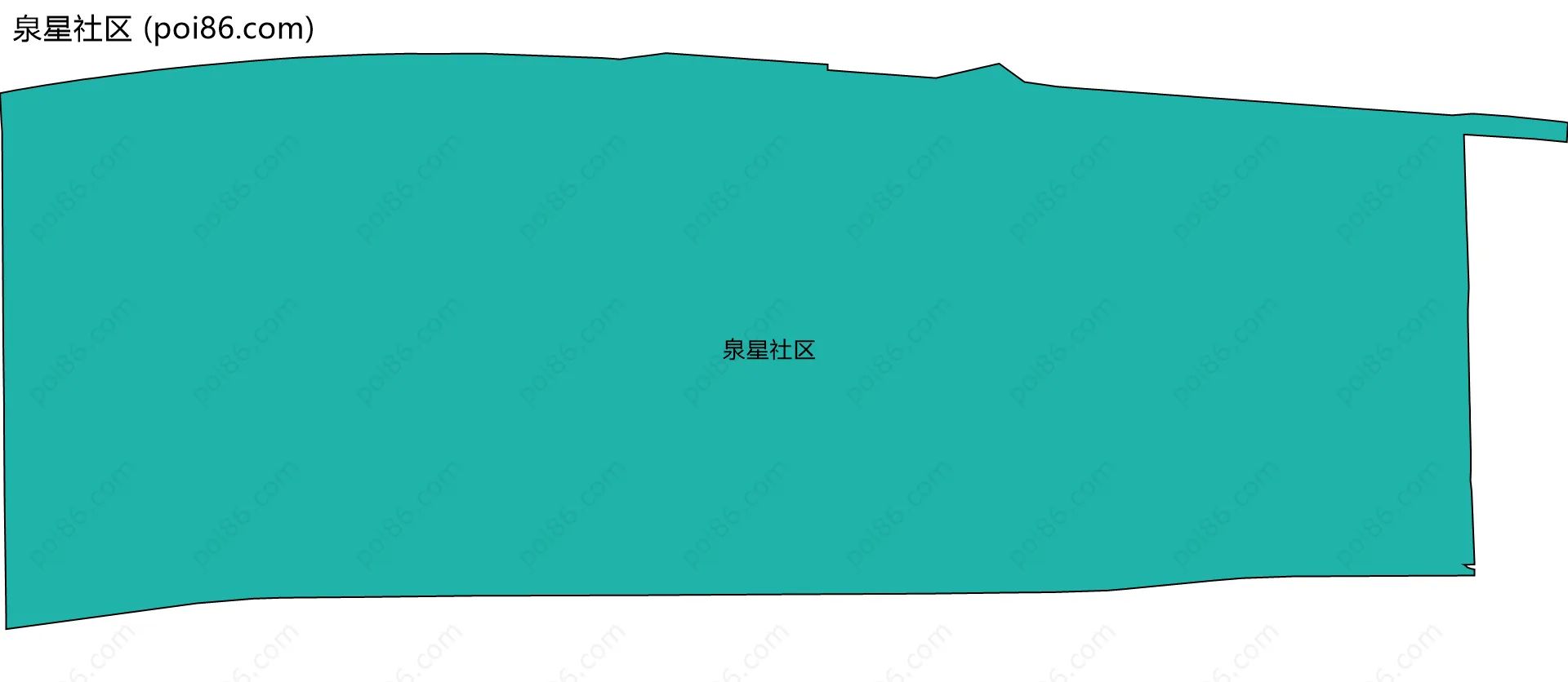 泉星社区边界地图