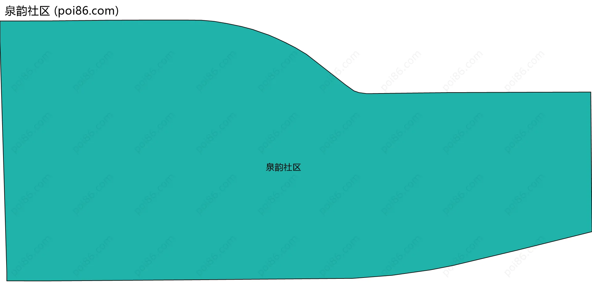 泉韵社区边界地图