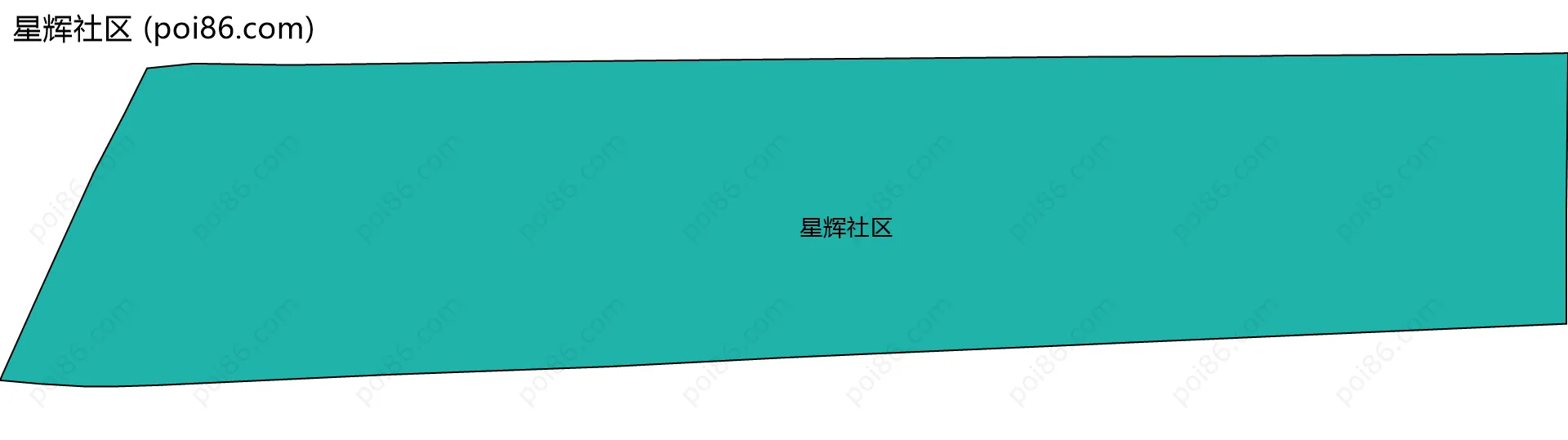 星辉社区边界地图