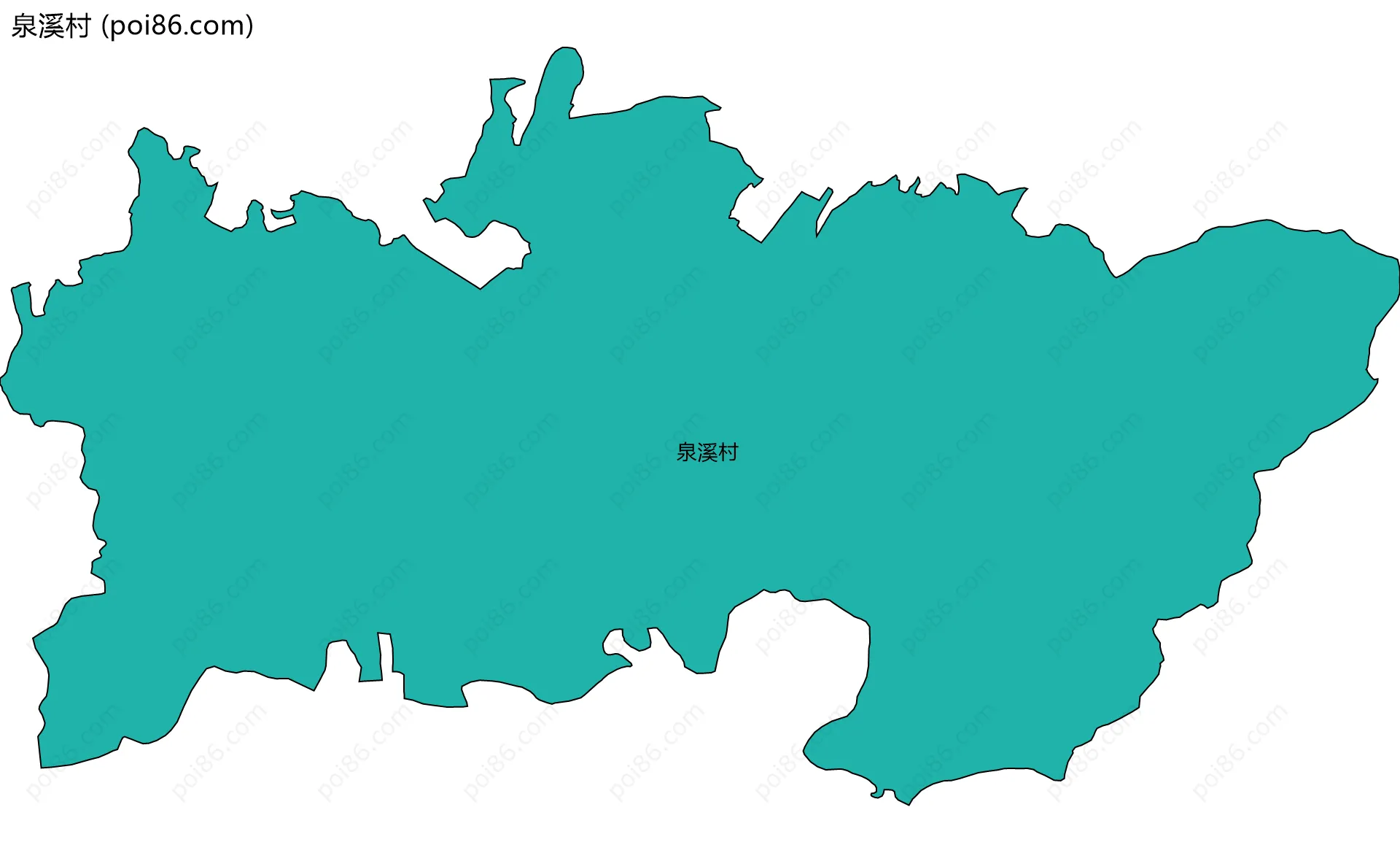 泉溪村边界地图