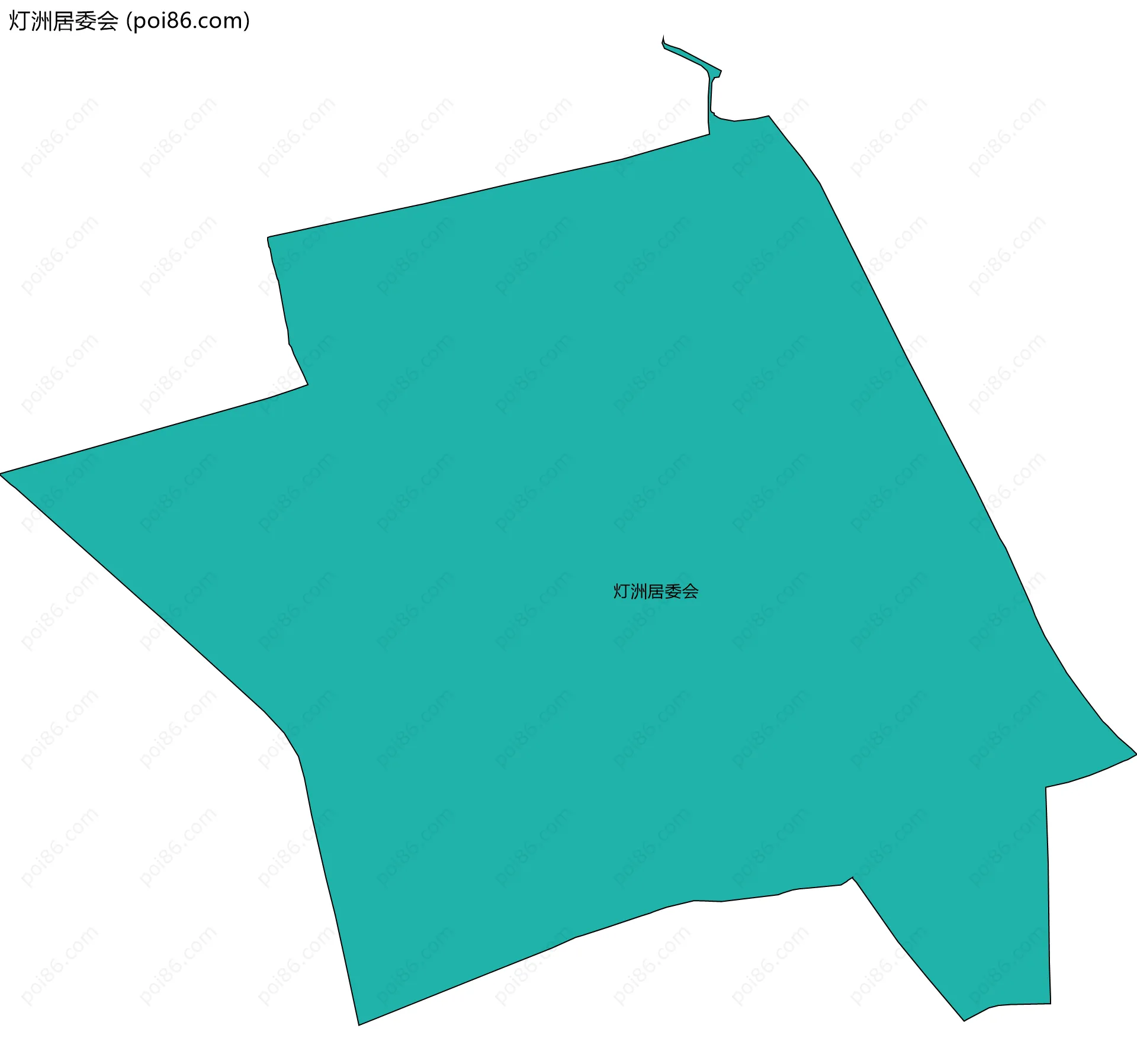 灯洲居委会边界地图