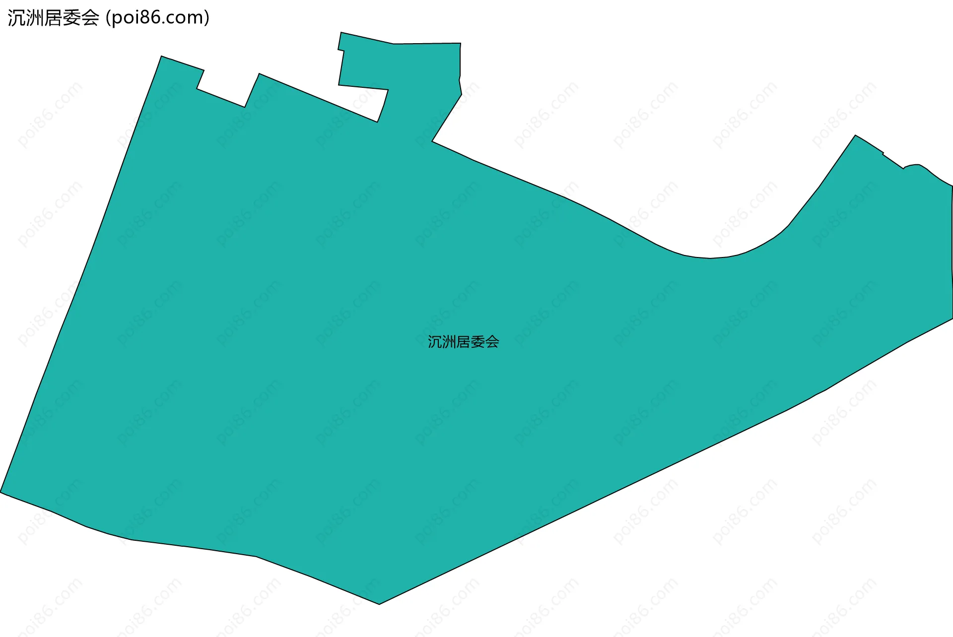 沉洲居委会边界地图
