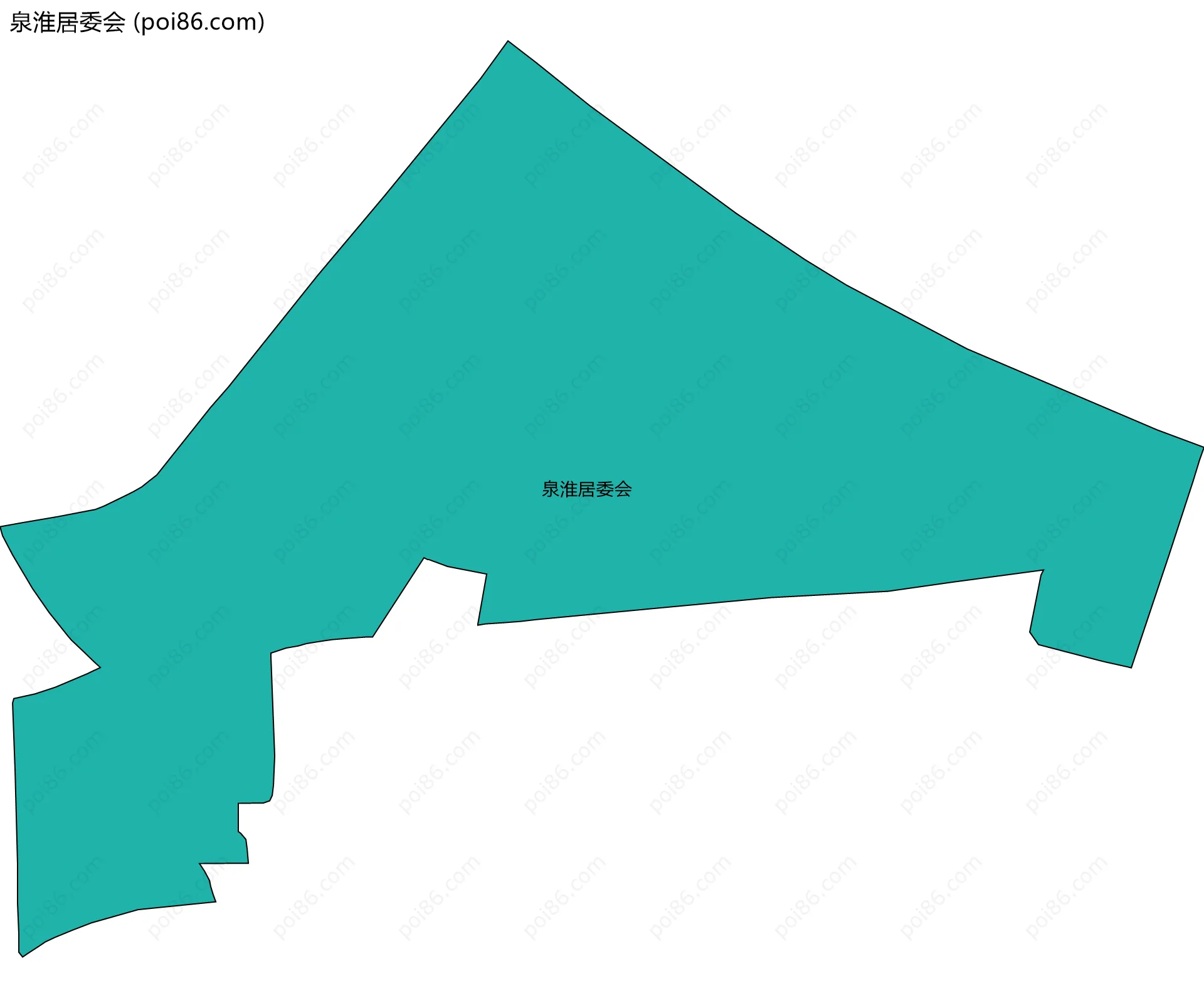 泉淮居委会边界地图