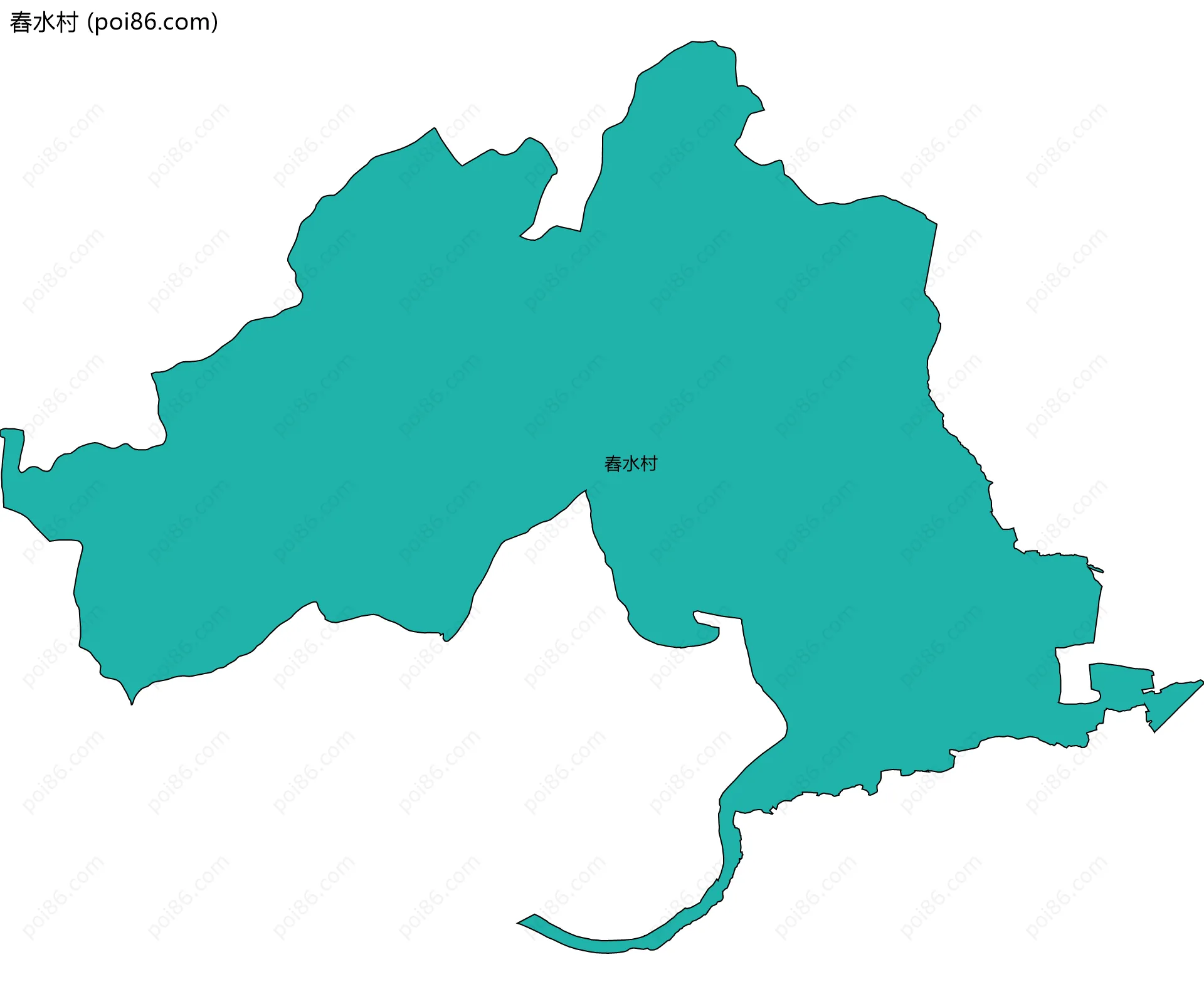 舂水村边界地图