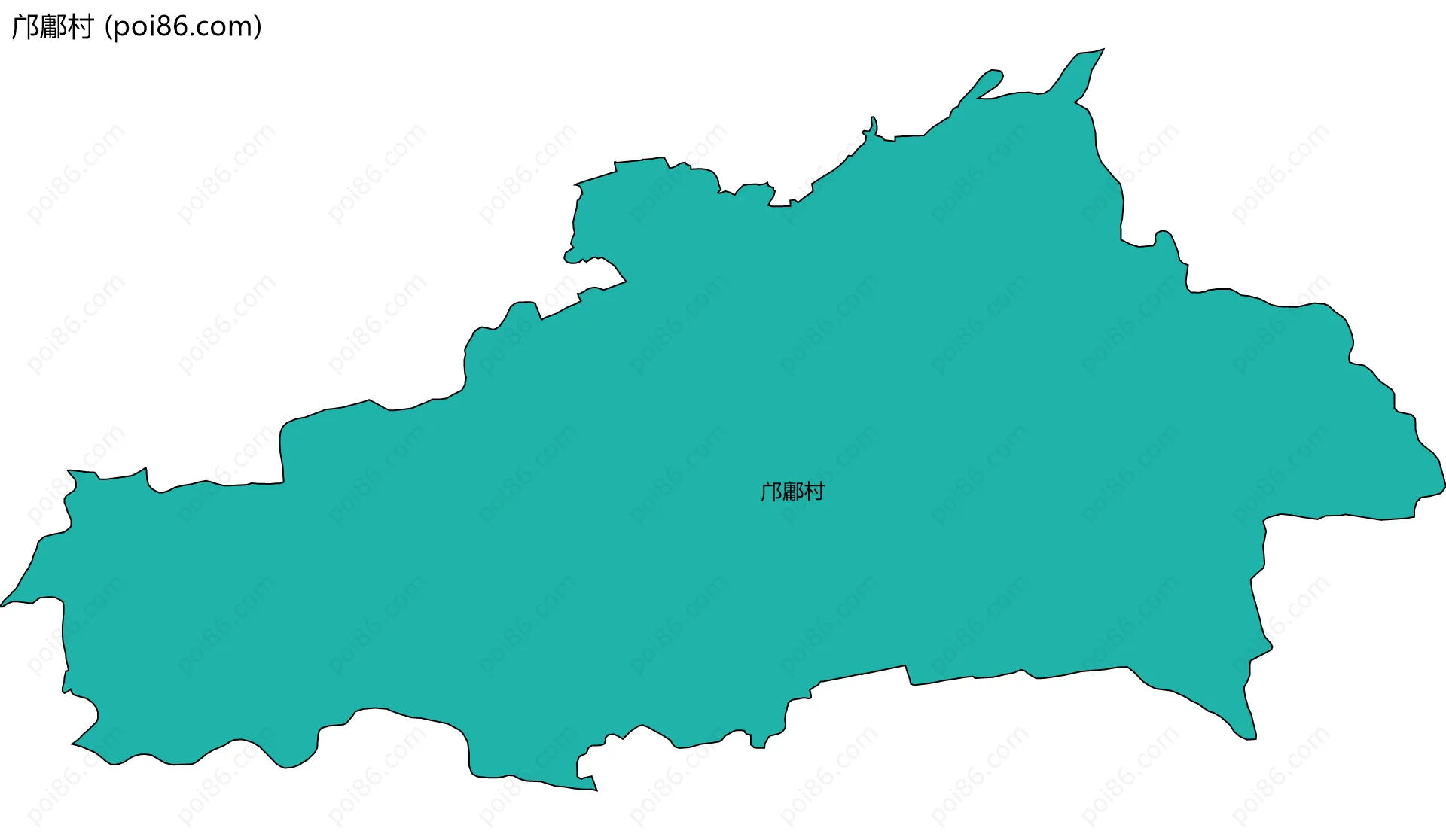 邝鄘村边界地图