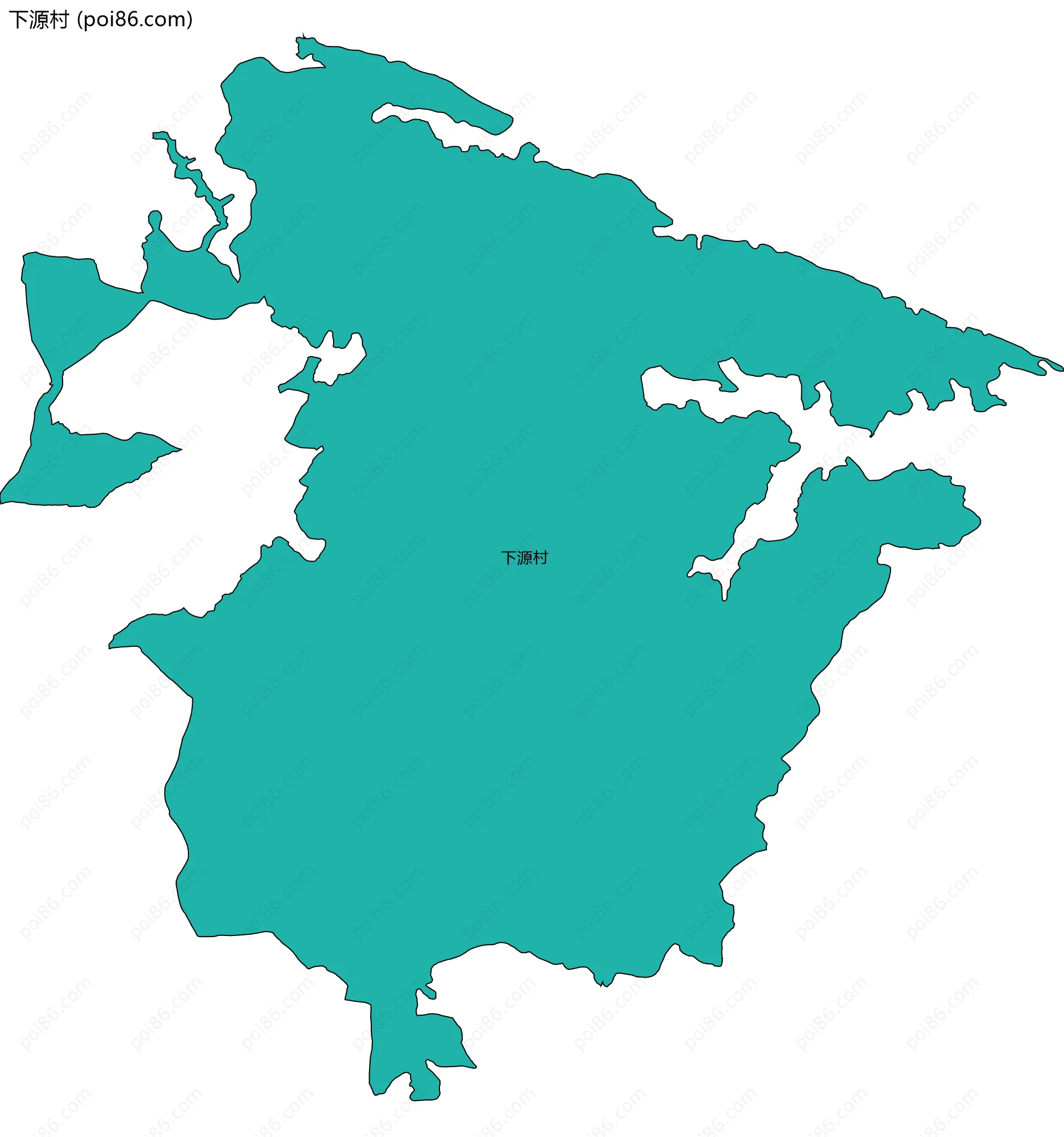 下源村边界地图