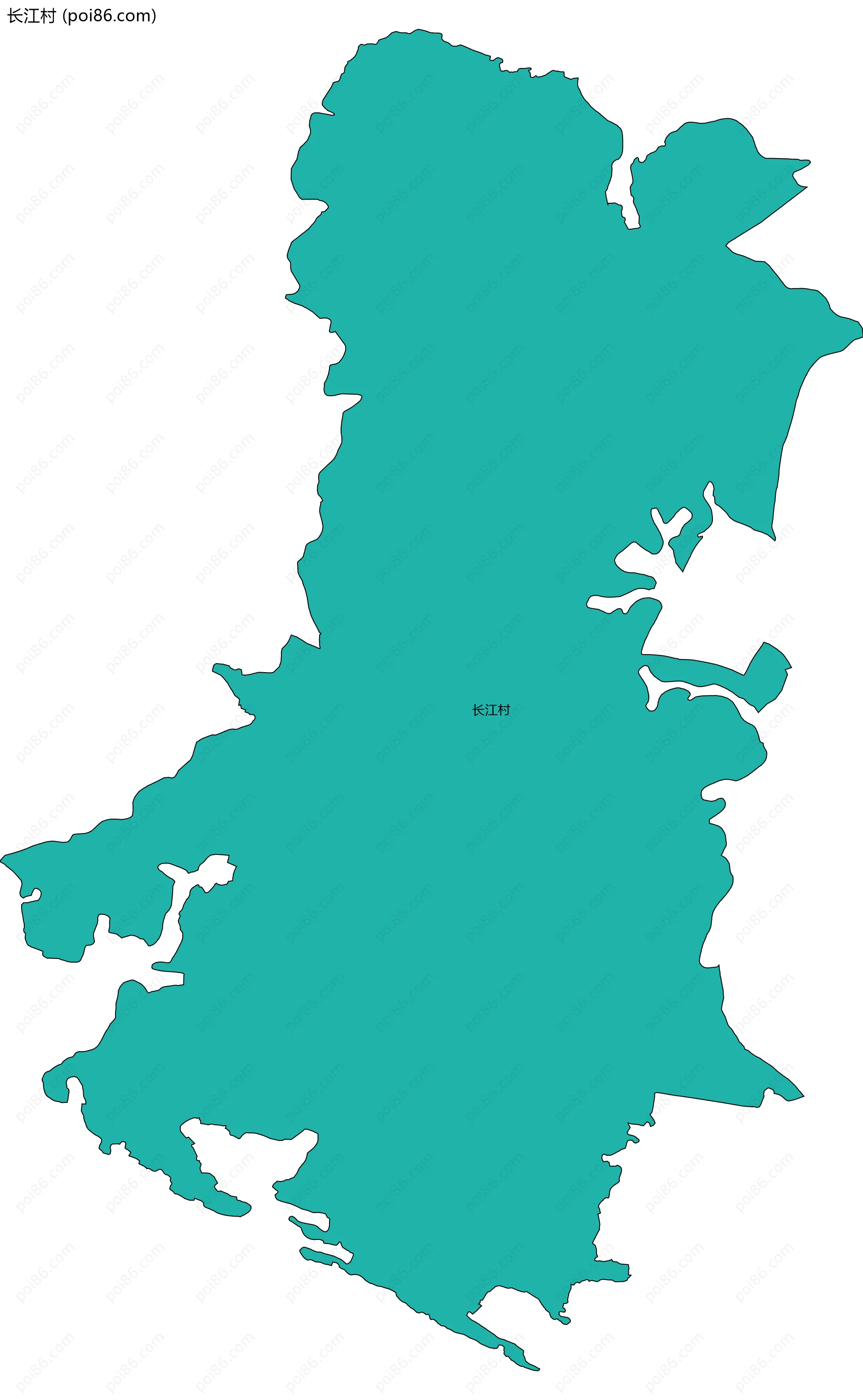 长江村边界地图