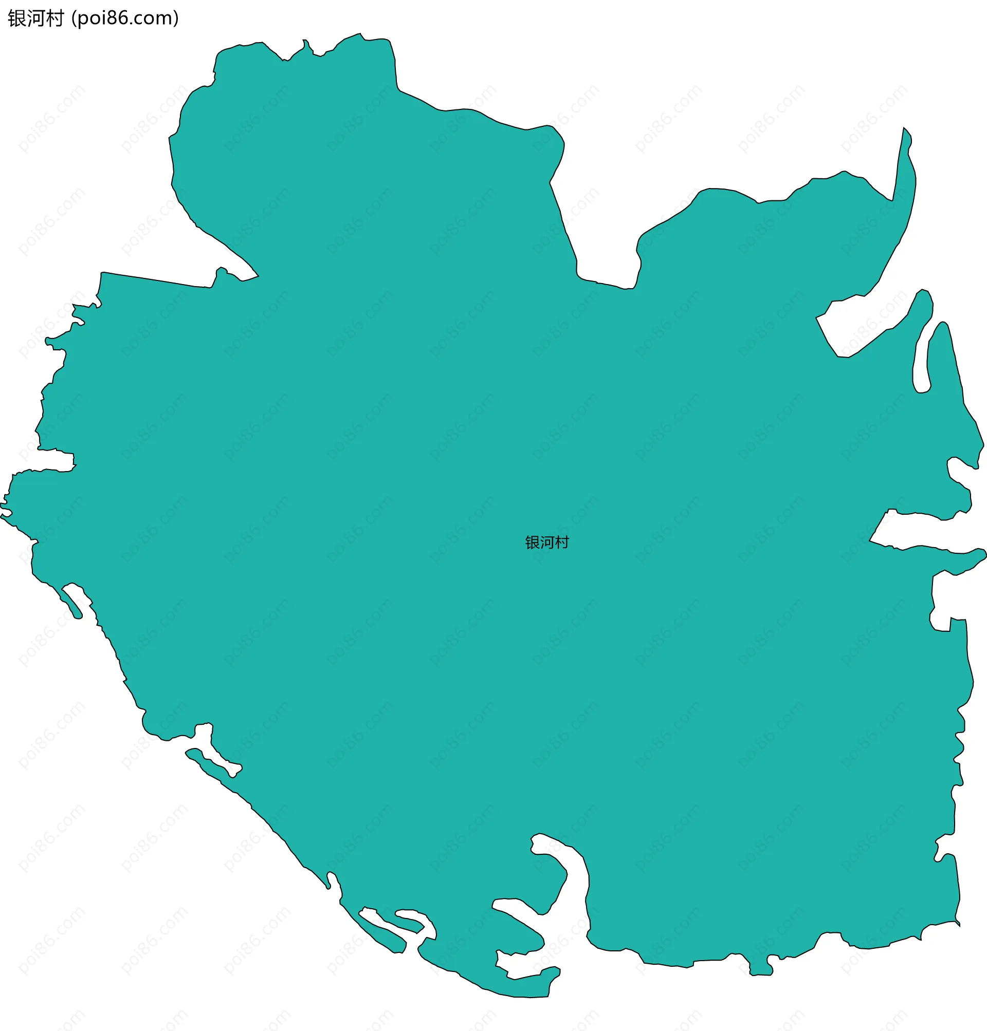 银河村边界地图