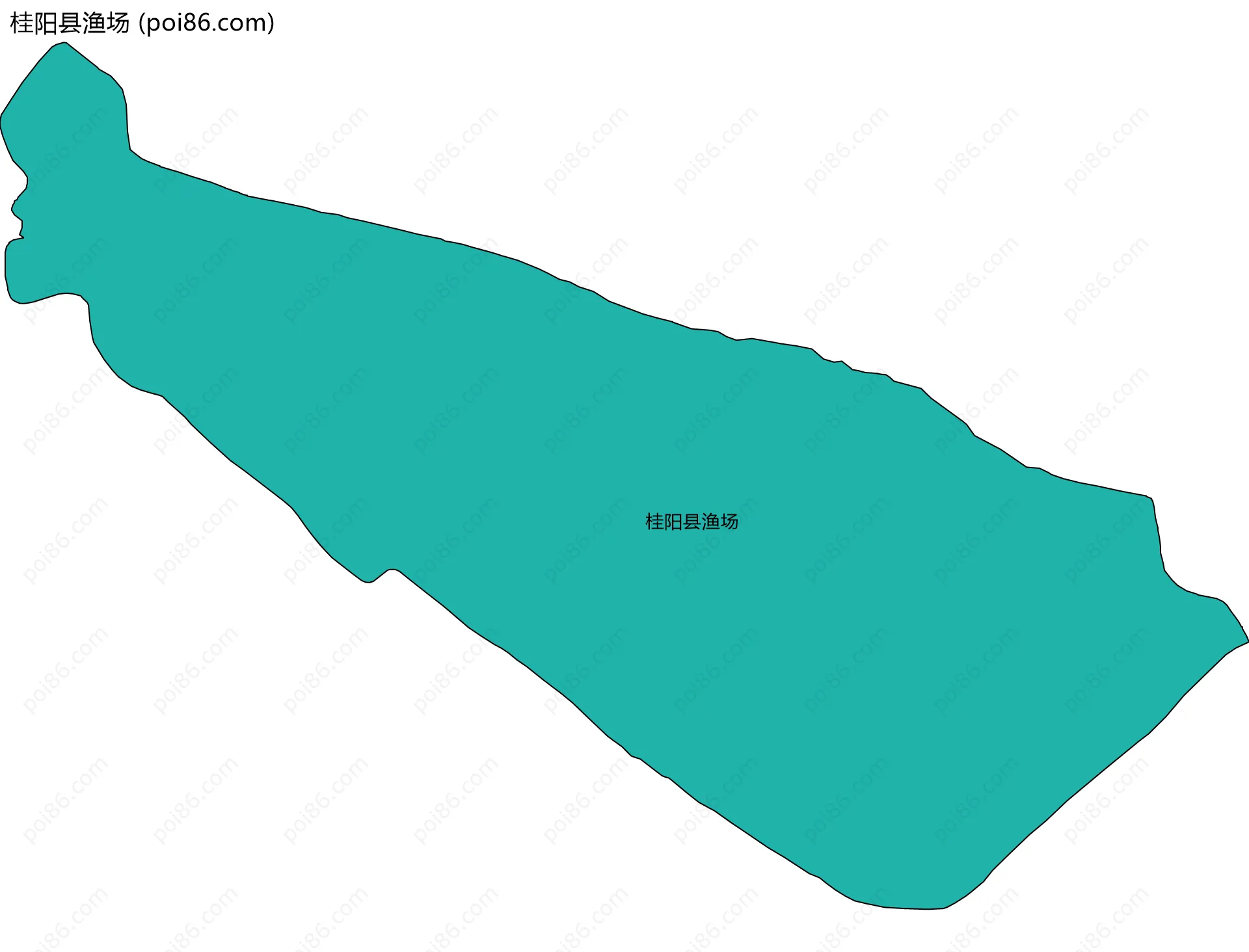 桂阳县渔场边界地图