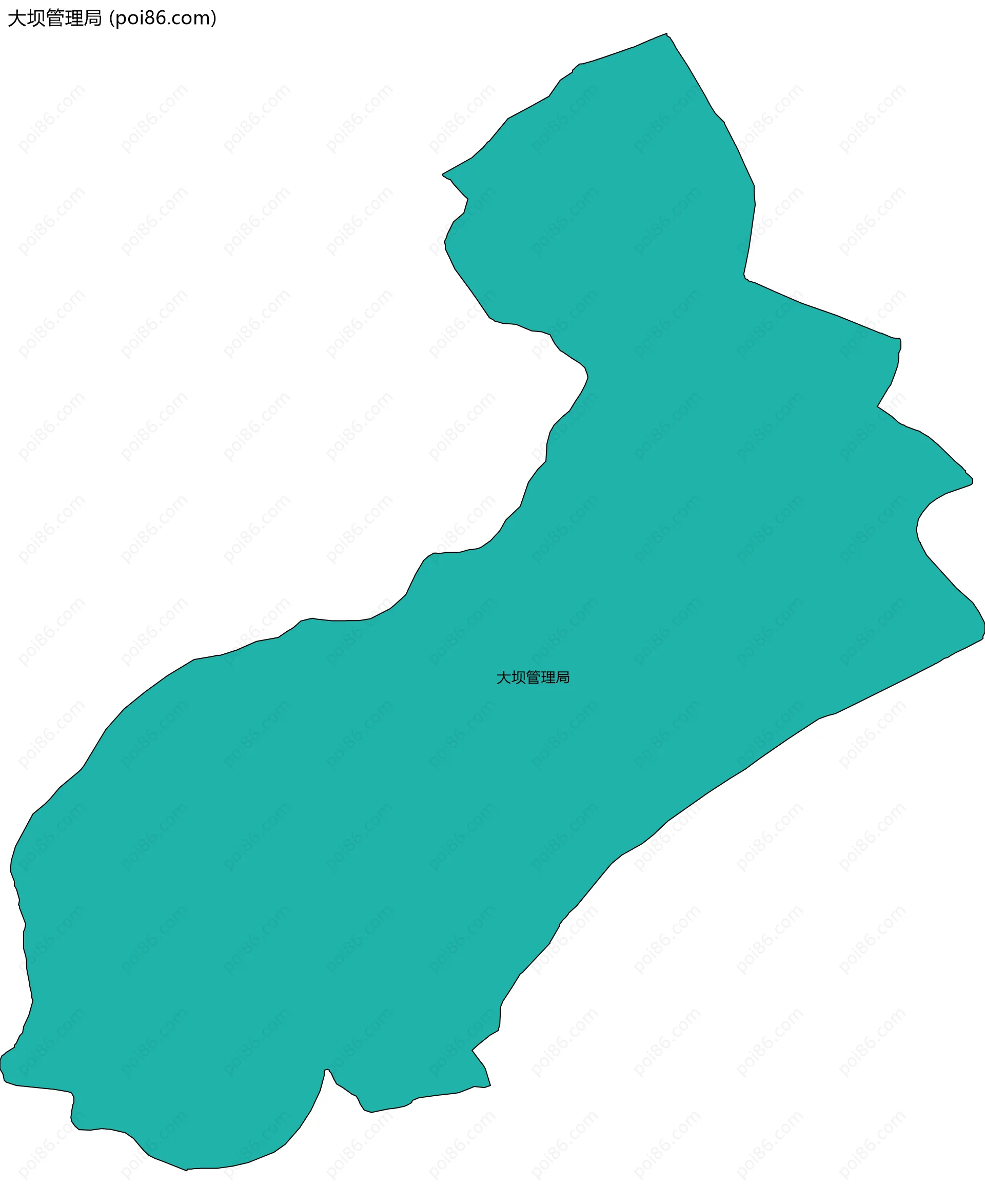 大坝管理局边界地图