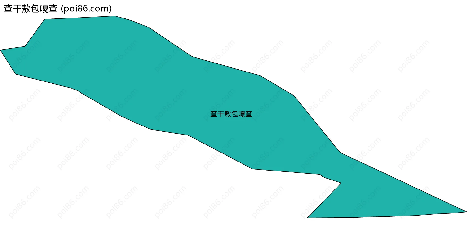 查干敖包嘎查边界地图