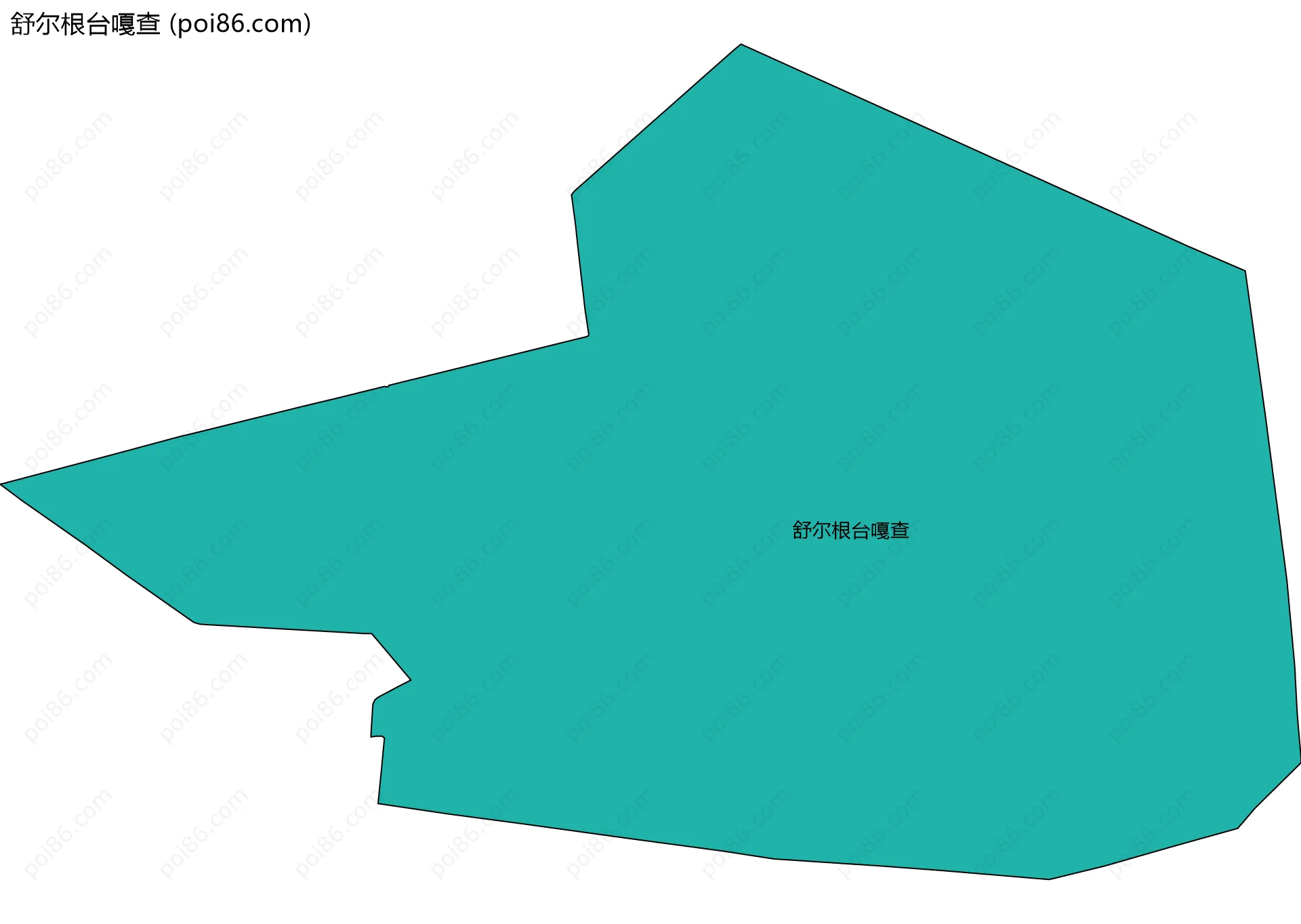 舒尔根台嘎查边界地图