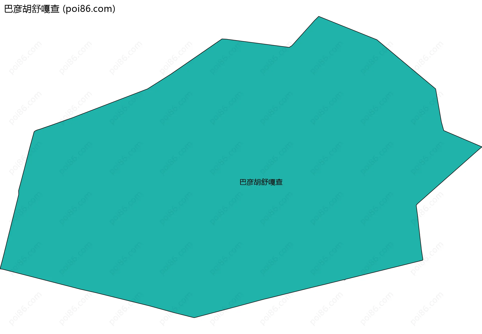 巴彦胡舒嘎查边界地图