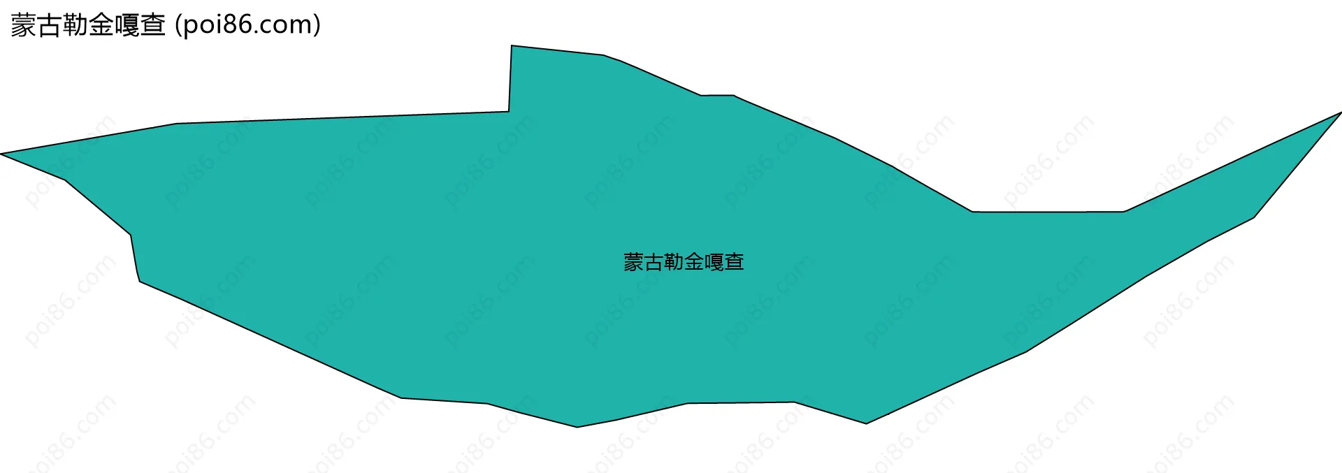 蒙古勒金嘎查边界地图