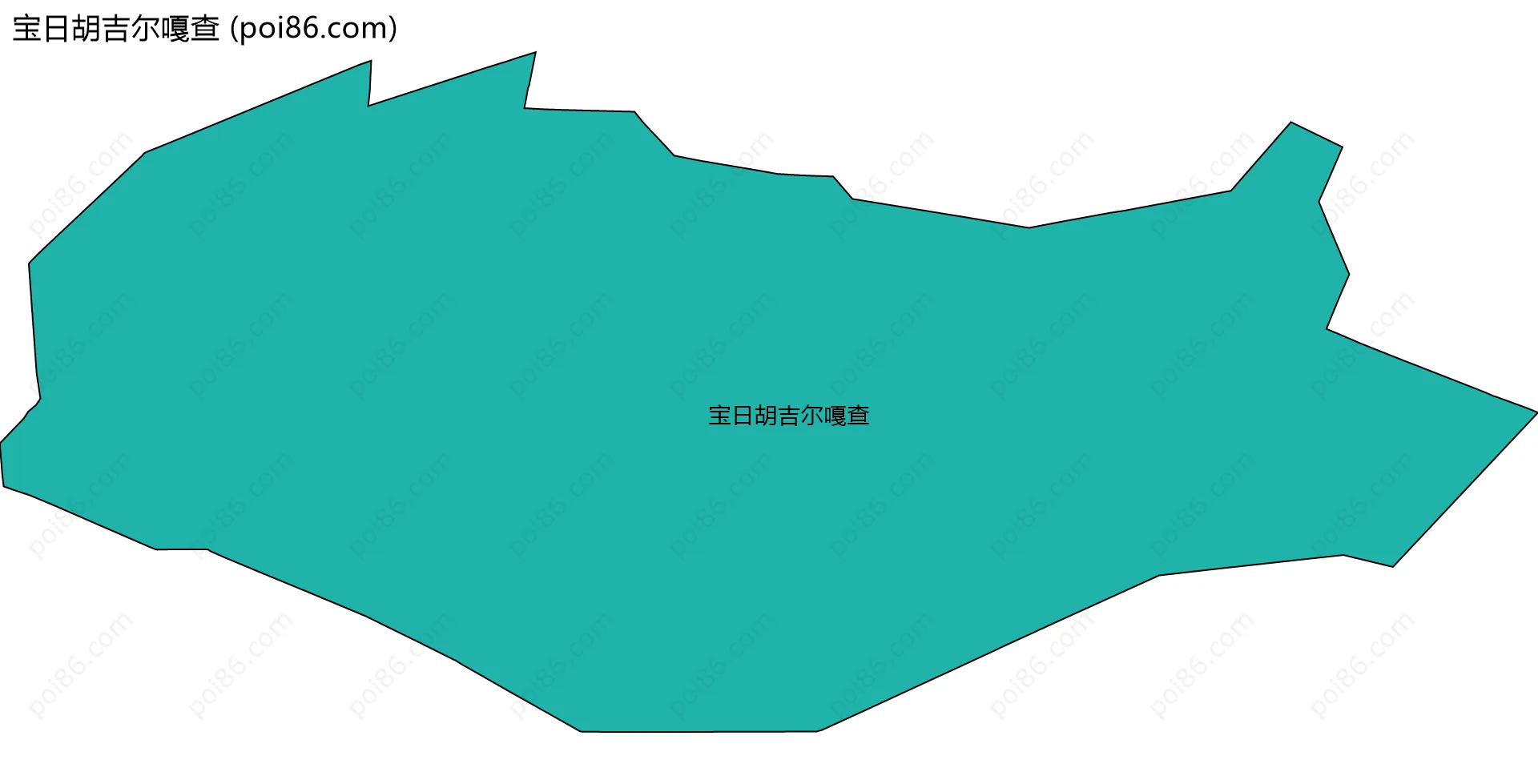宝日胡吉尔嘎查边界地图