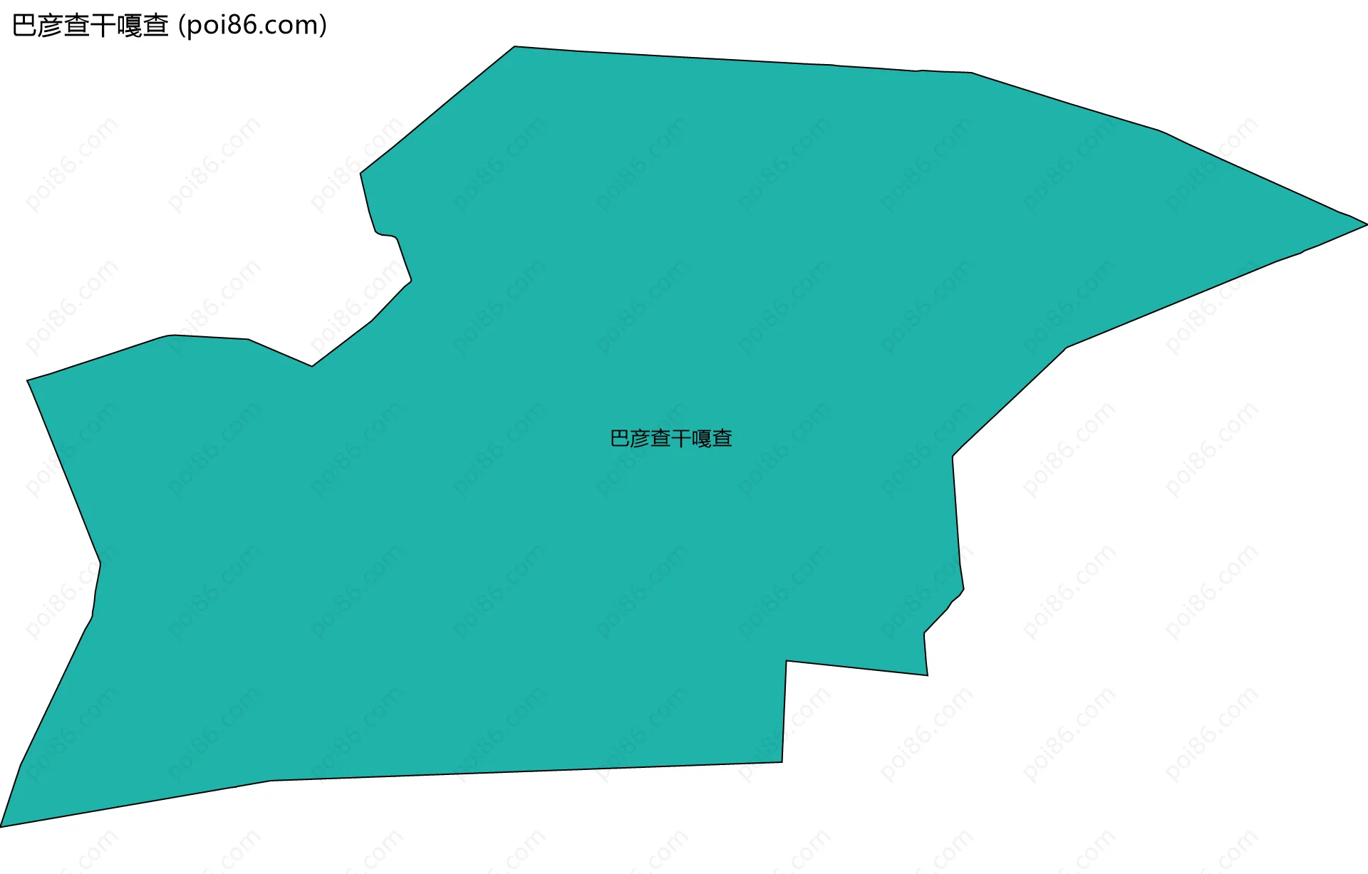 巴彦查干嘎查边界地图