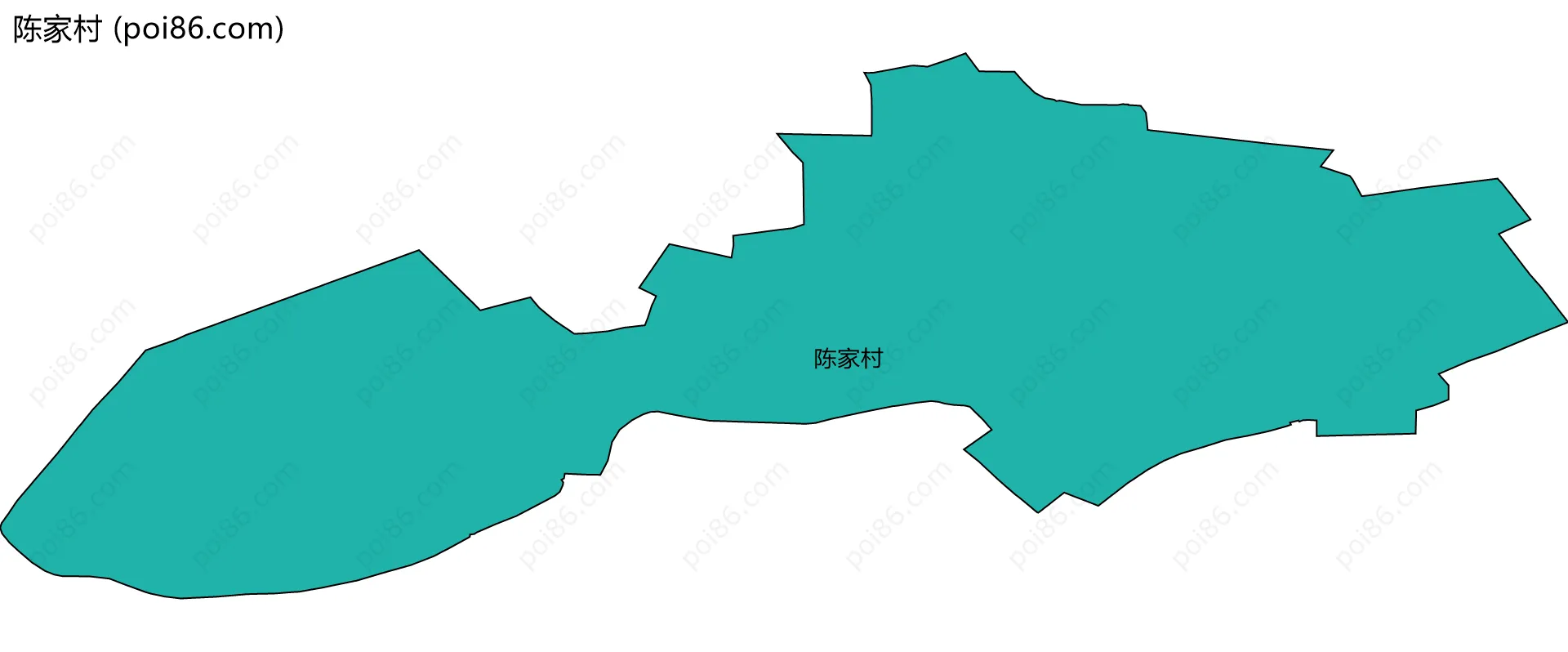 陈家村边界地图