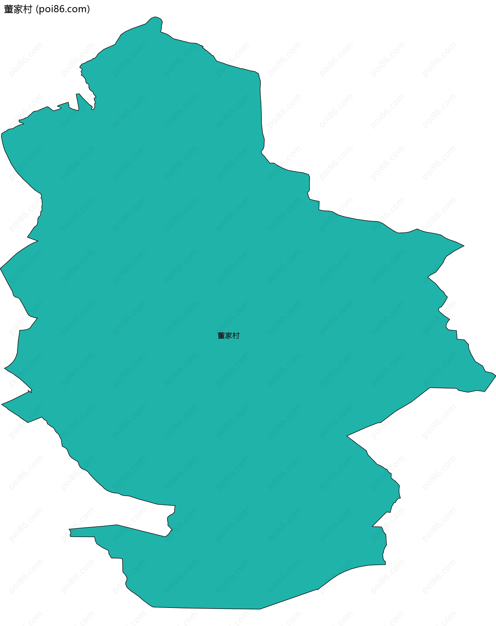 董家村边界地图