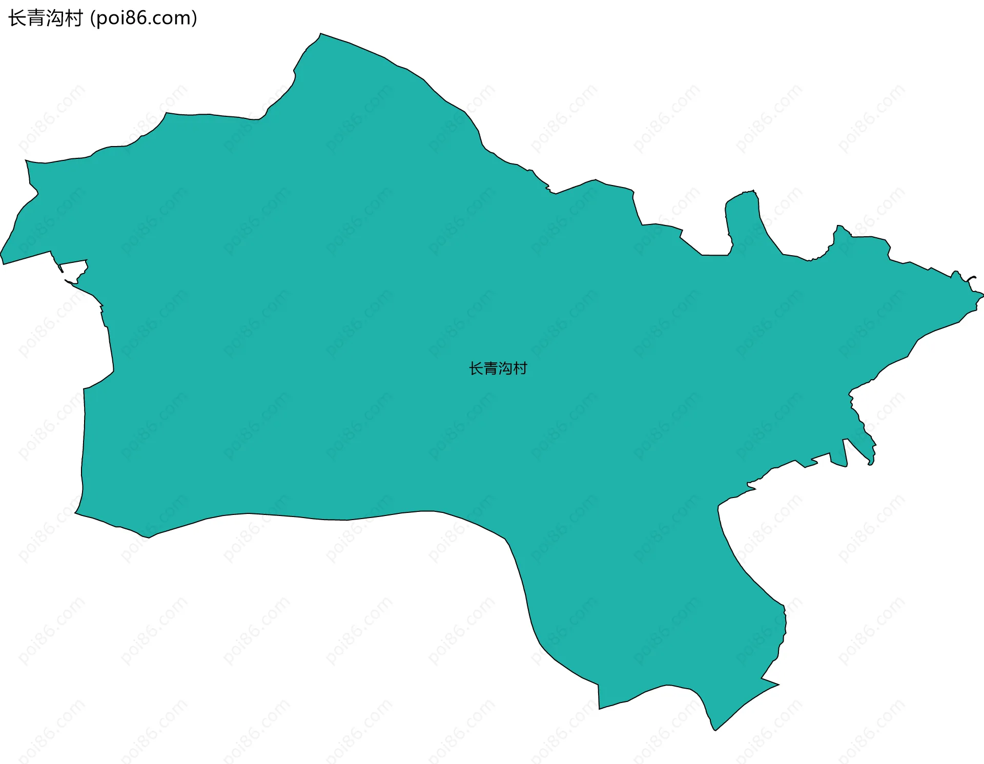 长青沟村边界地图