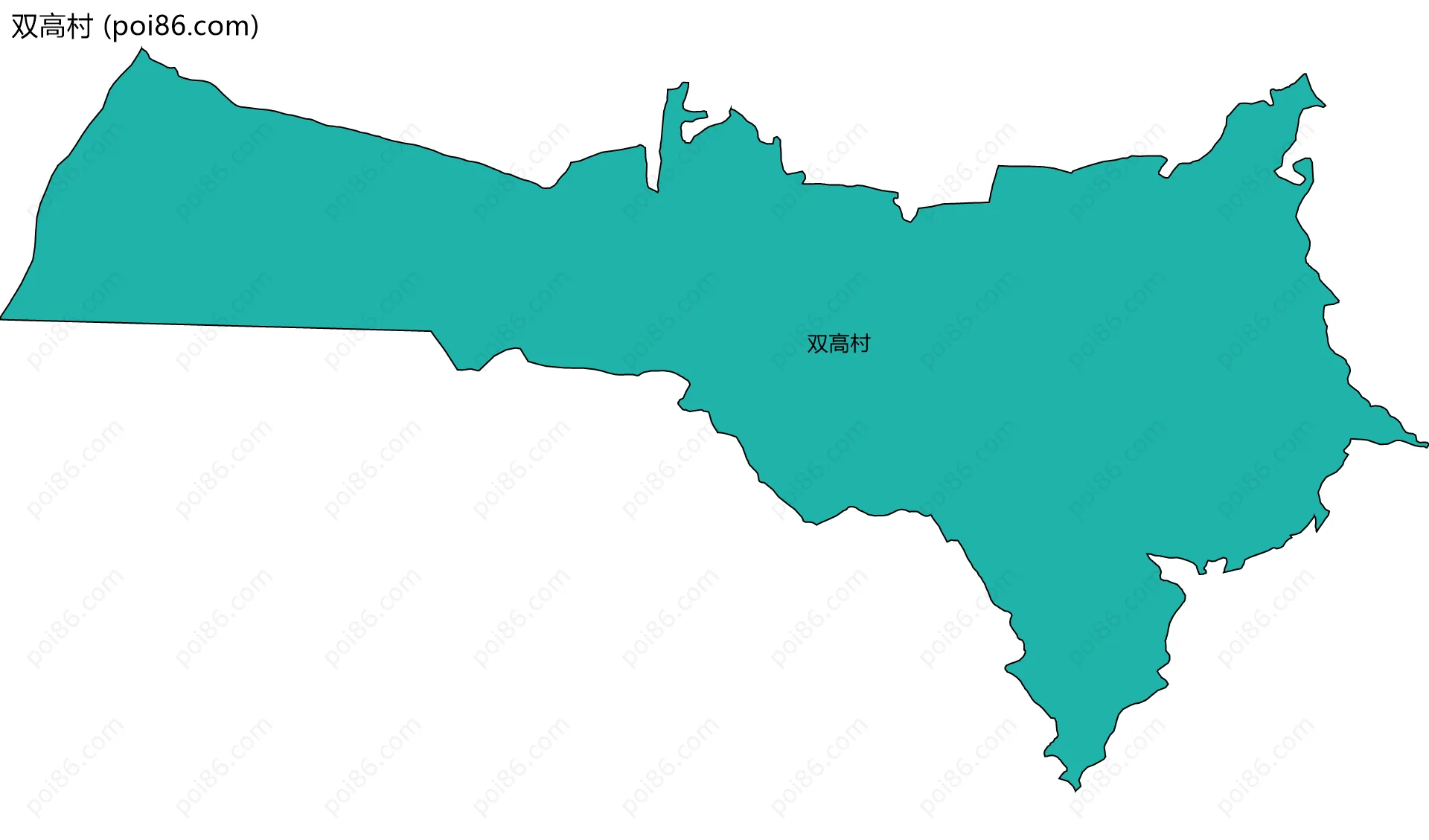 双高村边界地图