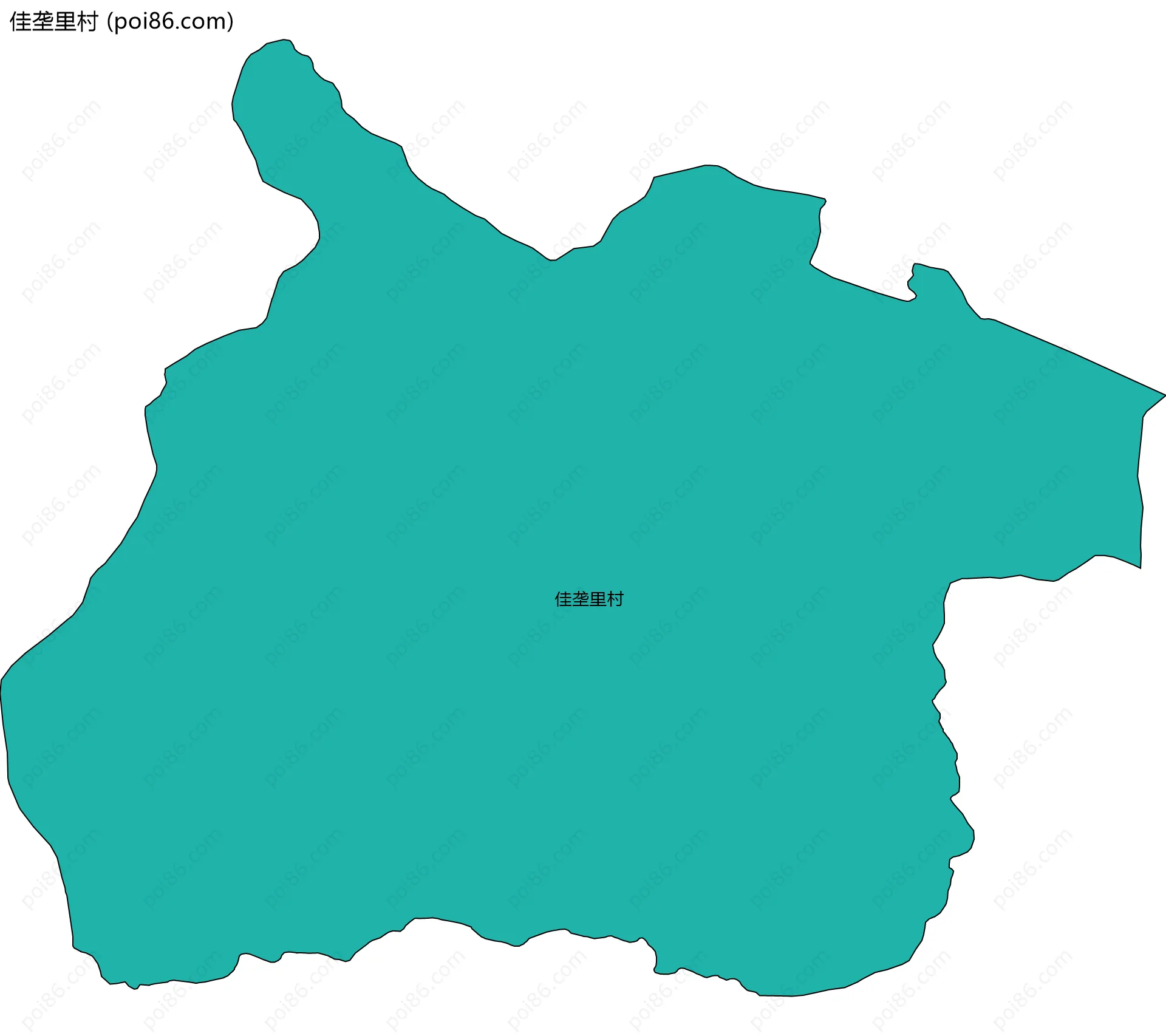 佳垄里村边界地图