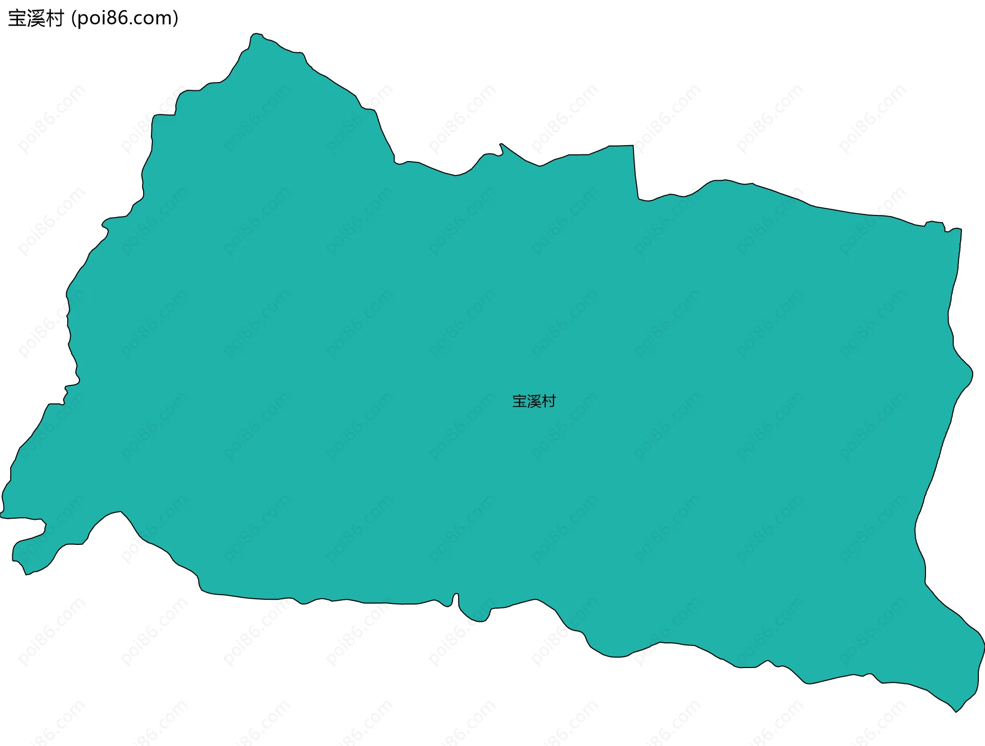 宝溪村边界地图