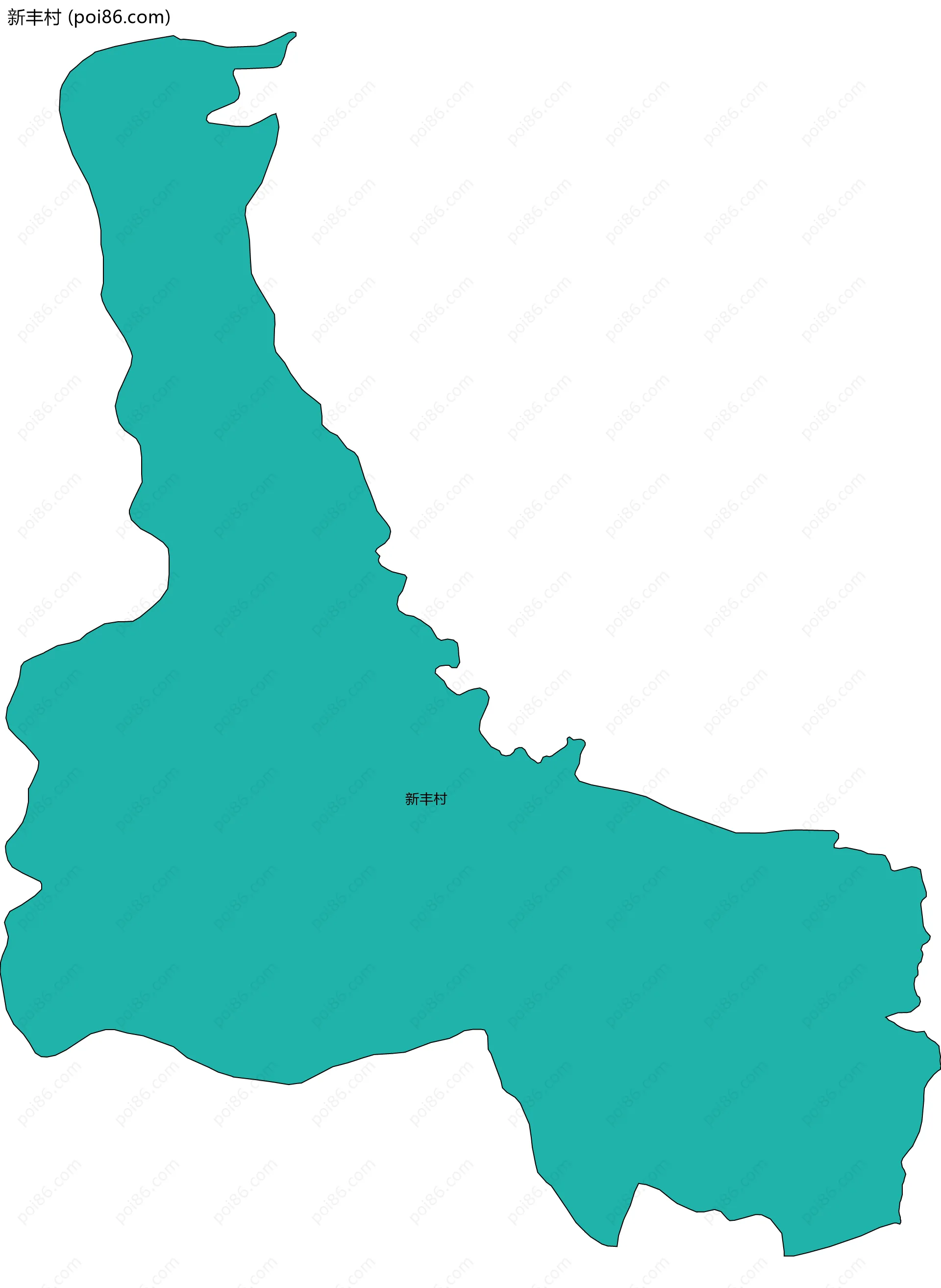 新丰村边界地图