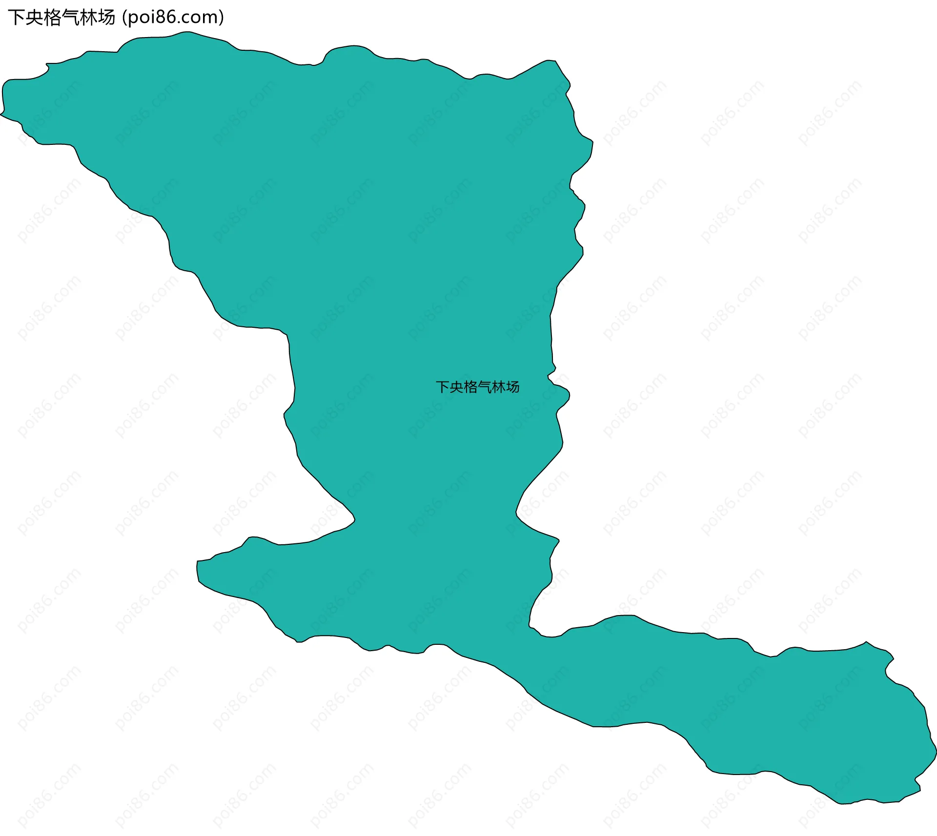 下央格气林场边界地图