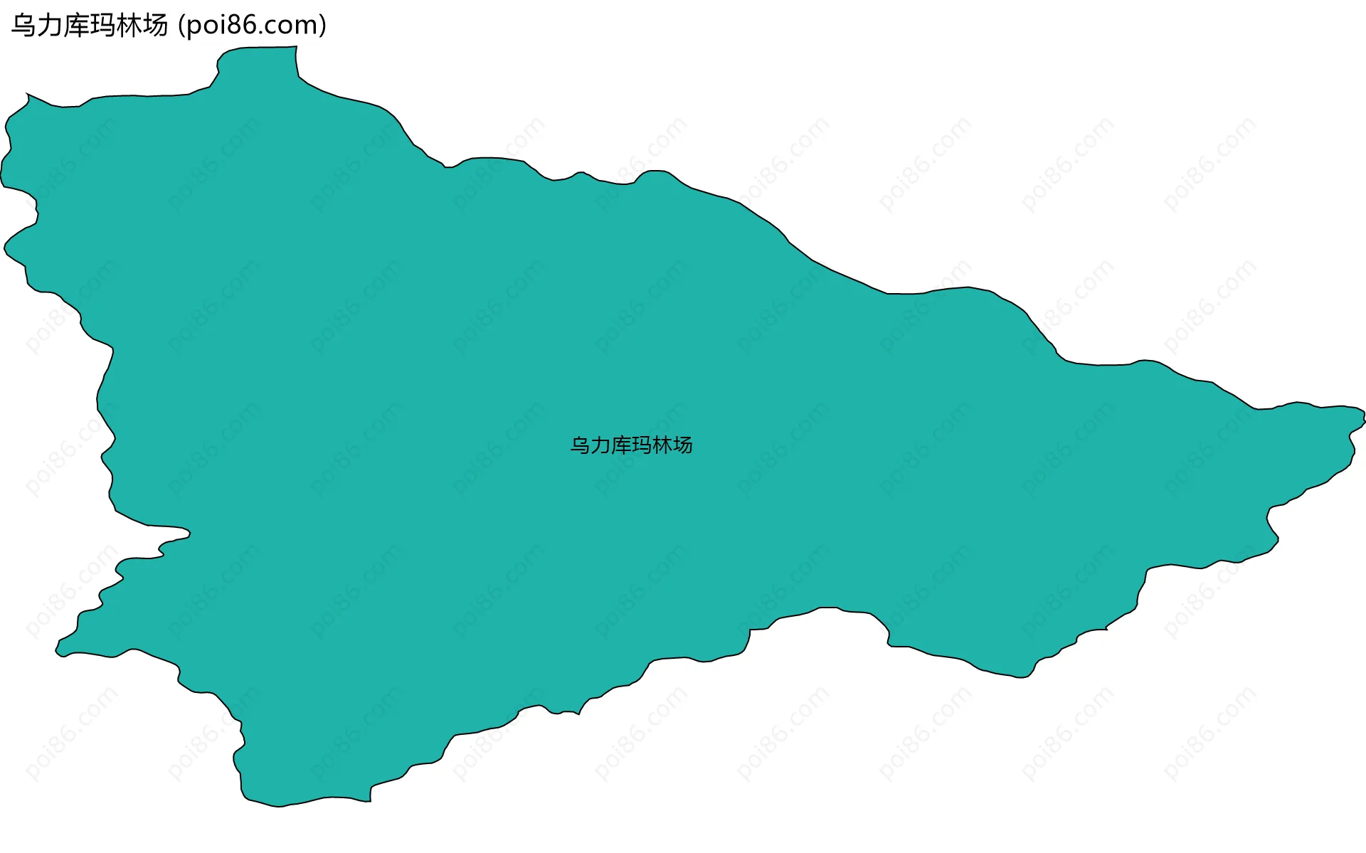 乌力库玛林场边界地图