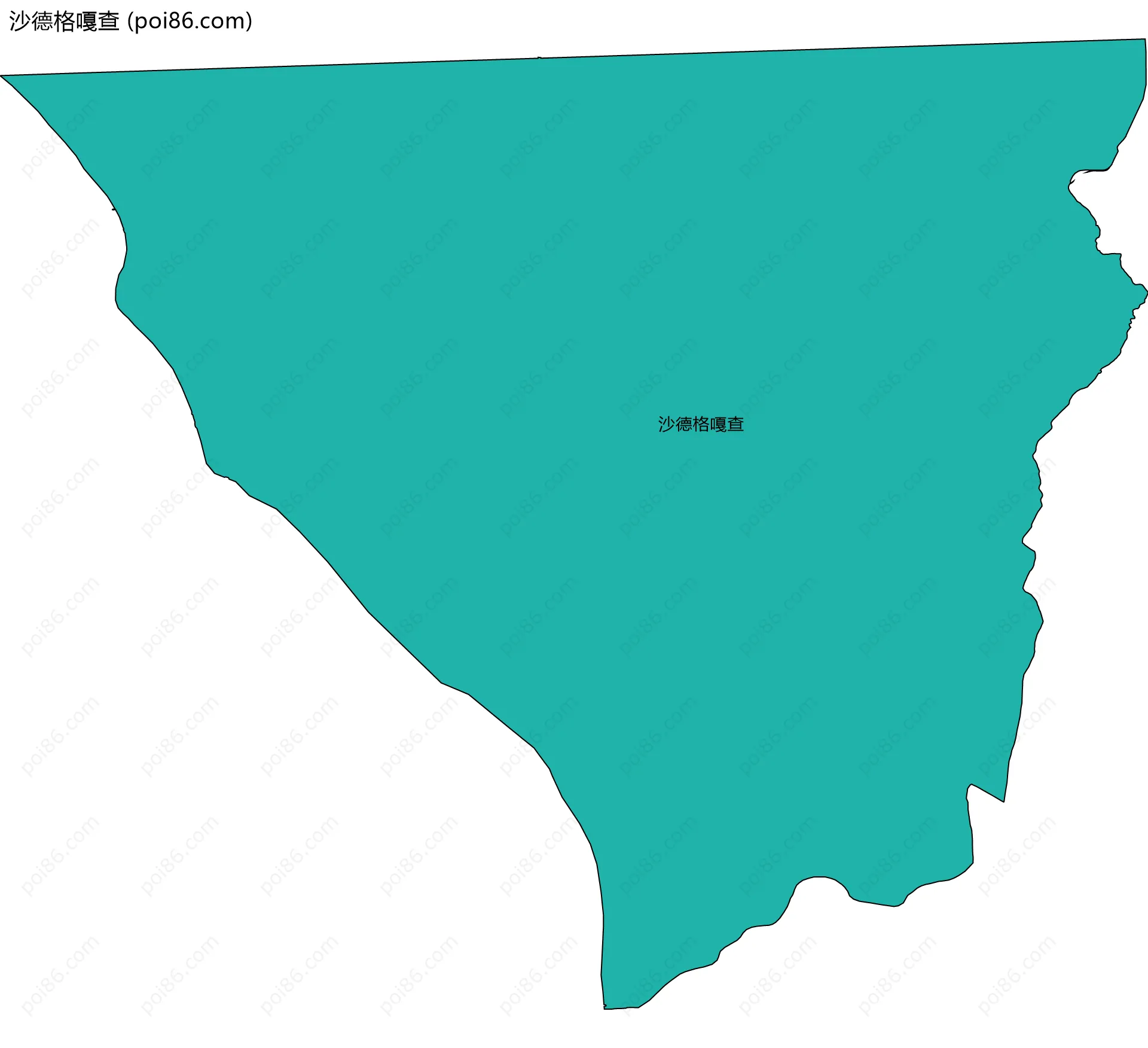 沙德格嘎查边界地图