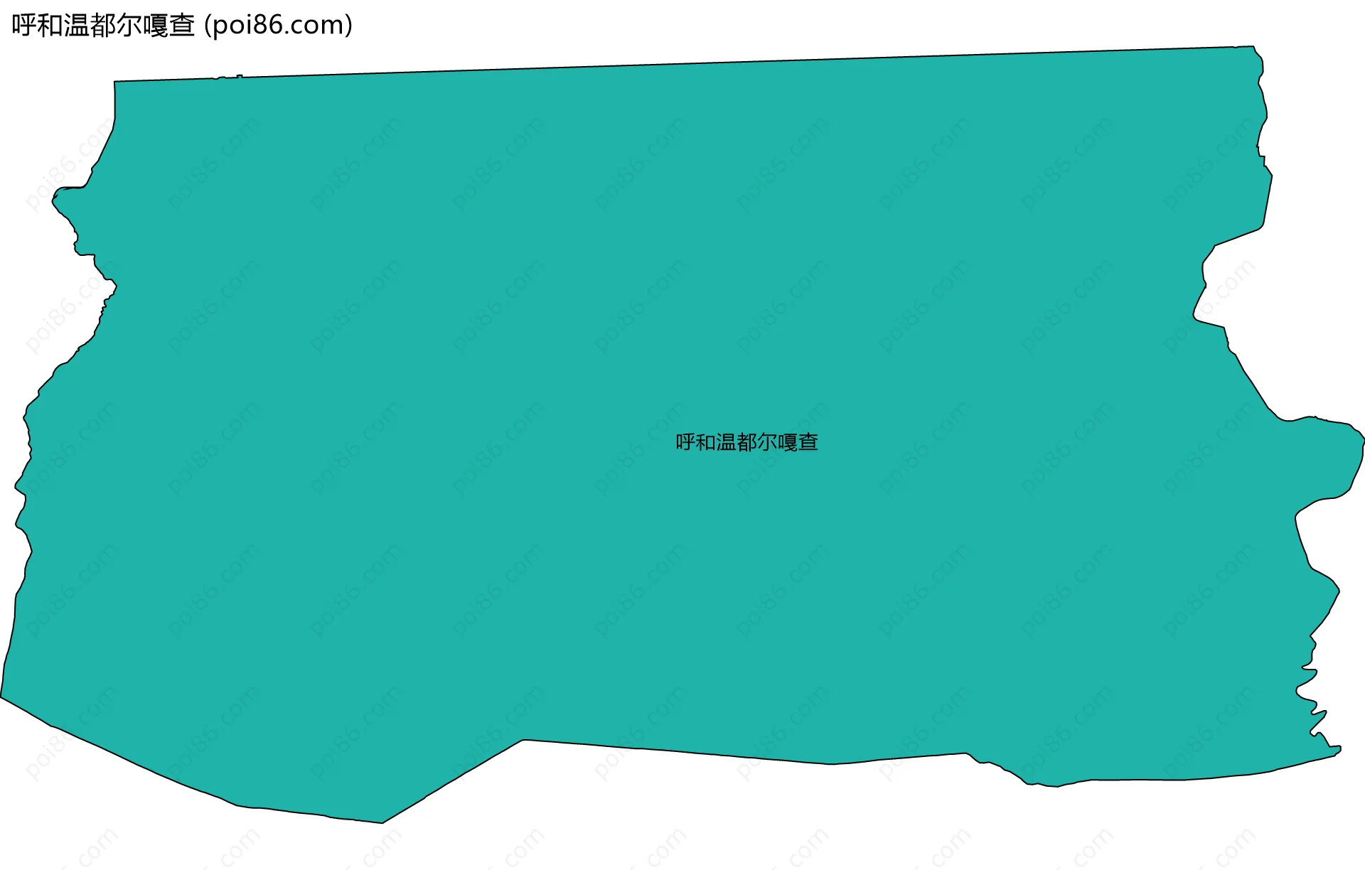 呼和温都尔嘎查边界地图