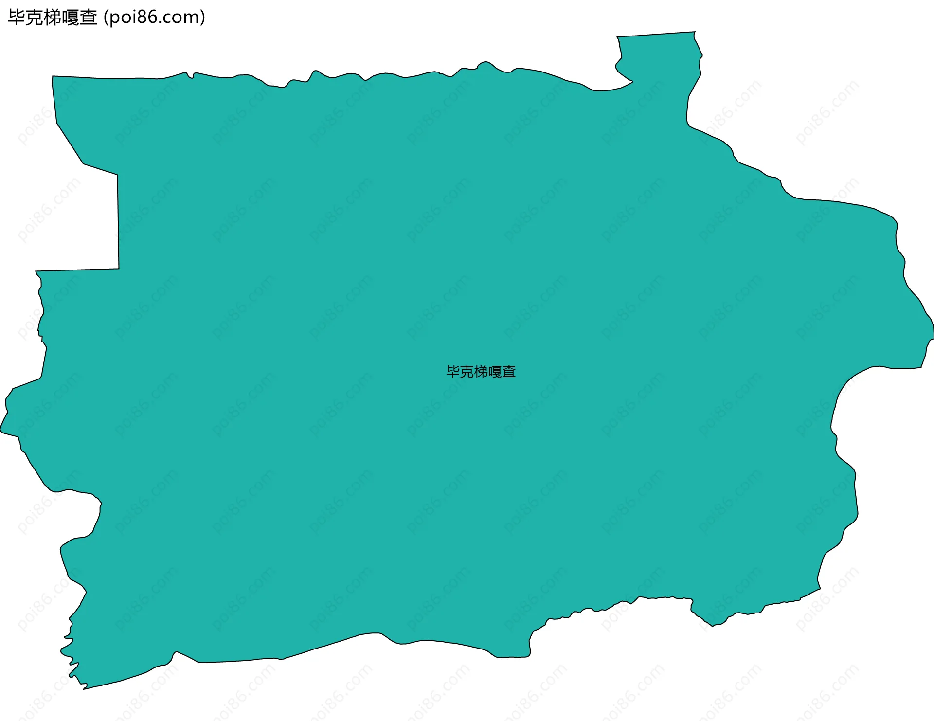 毕克梯嘎查边界地图