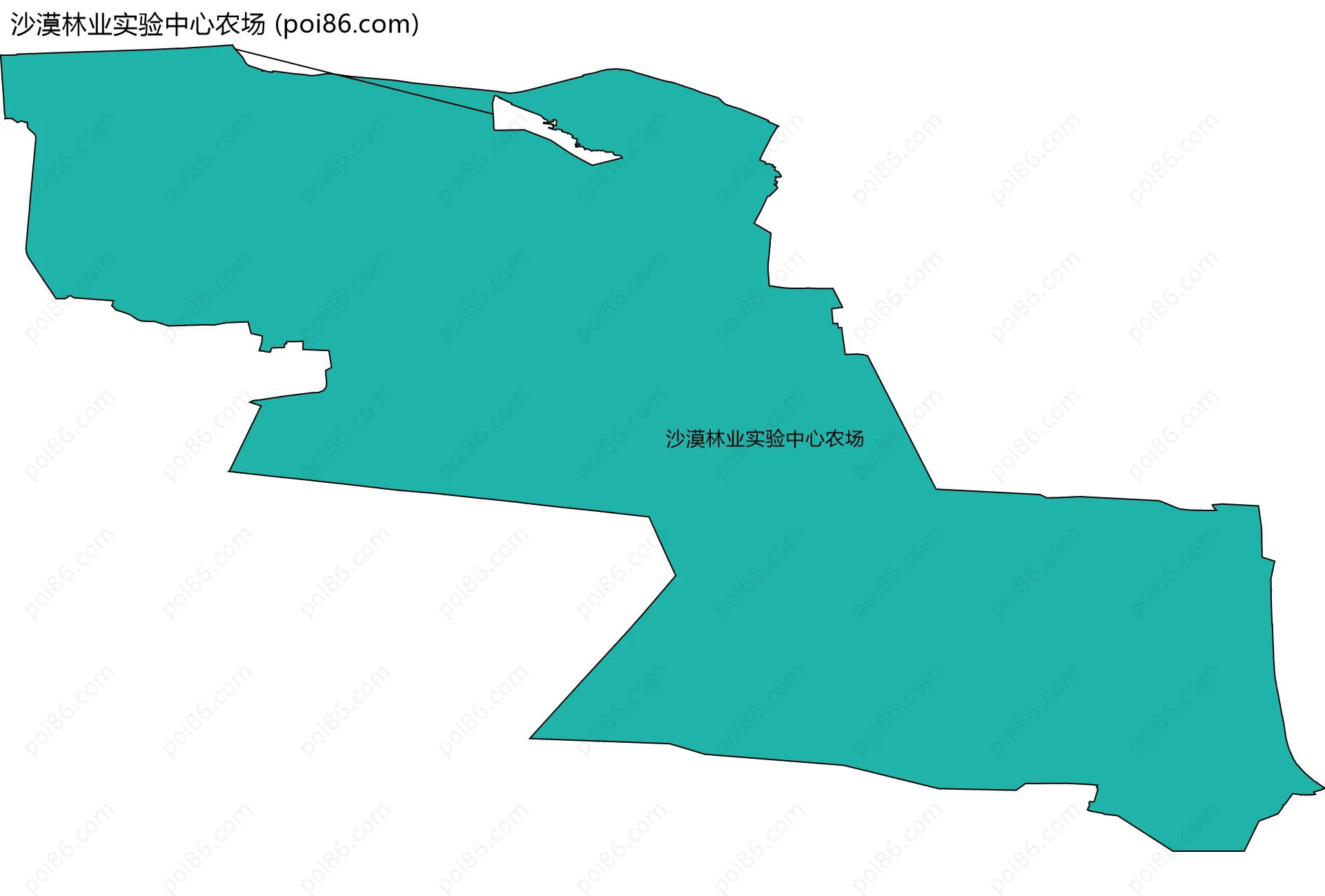 沙漠林业实验中心农场边界地图