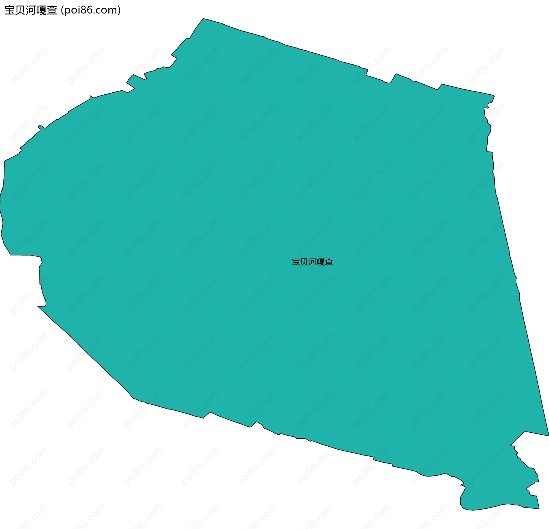 宝贝河嘎查边界地图