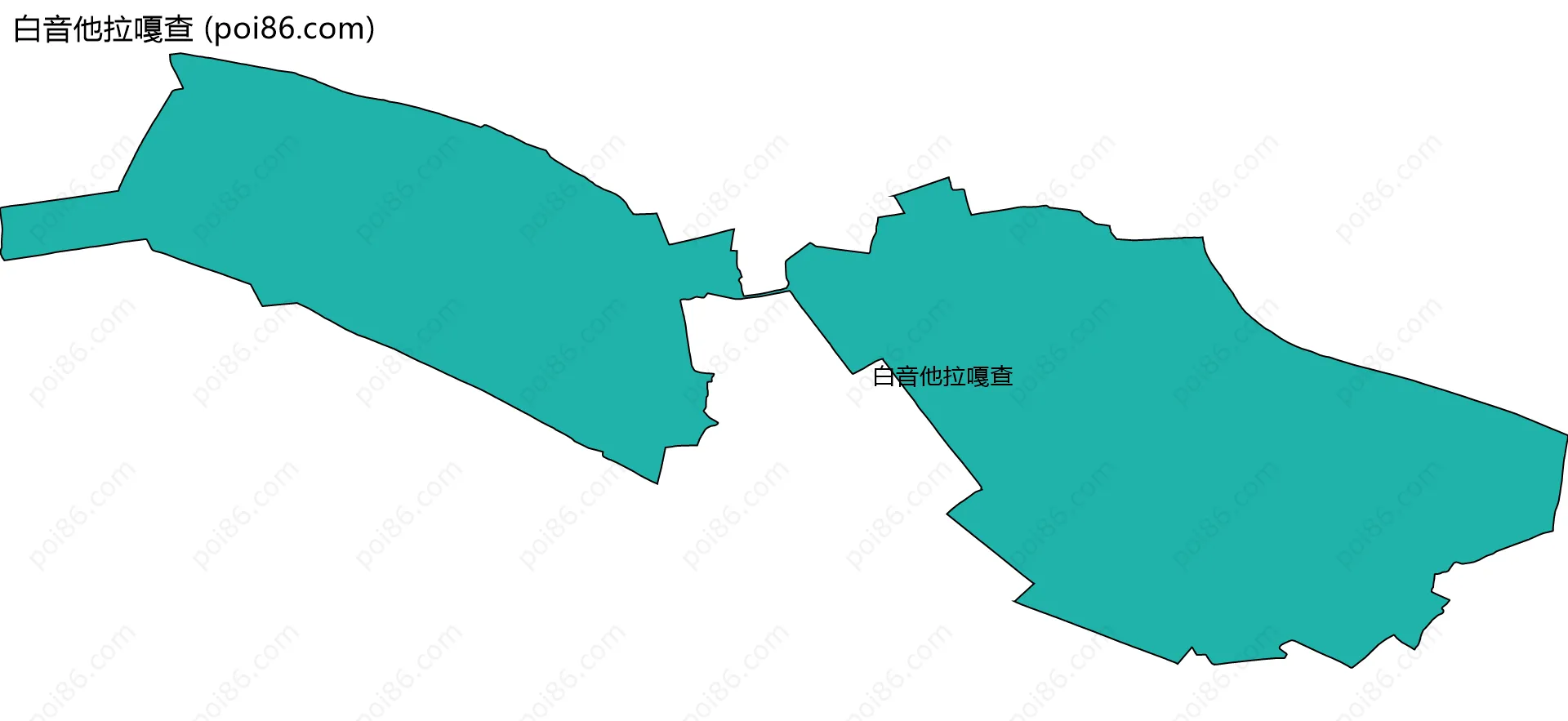 白音他拉嘎查边界地图