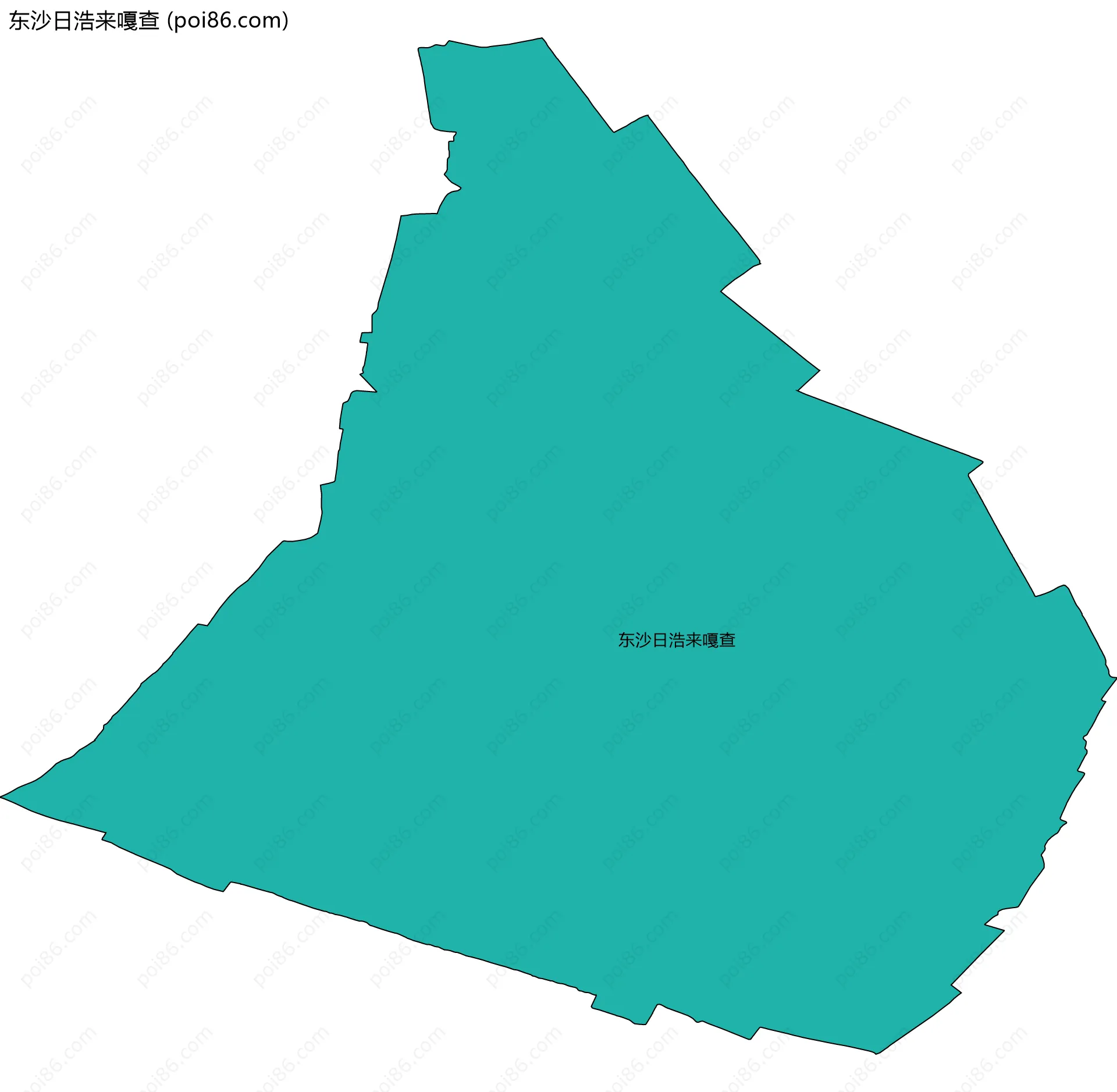 东沙日浩来嘎查边界地图