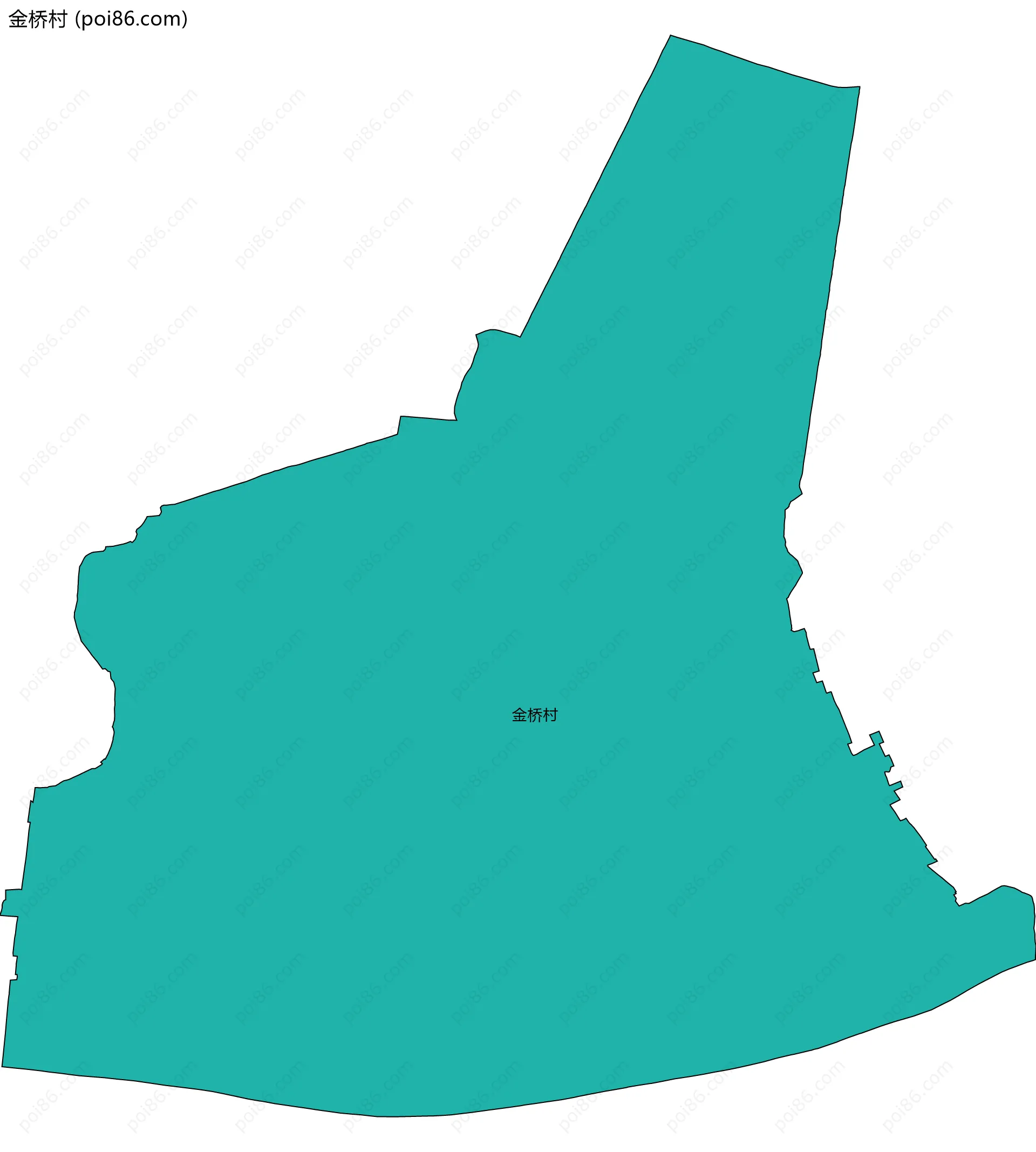 金桥村边界地图