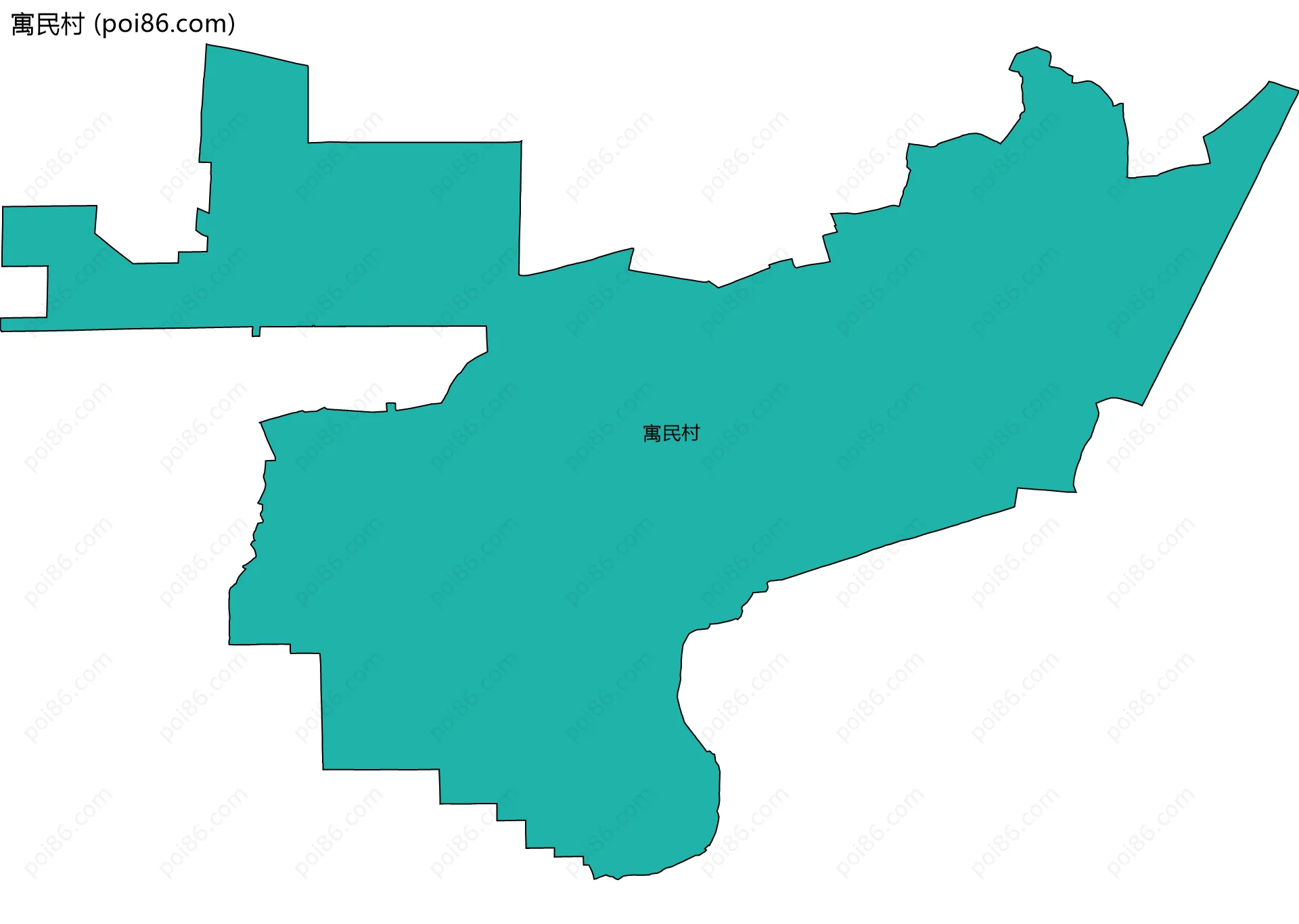 寓民村边界地图