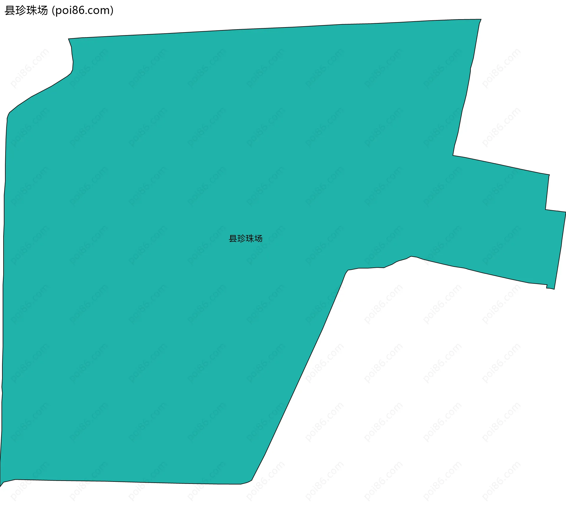 县珍珠场边界地图