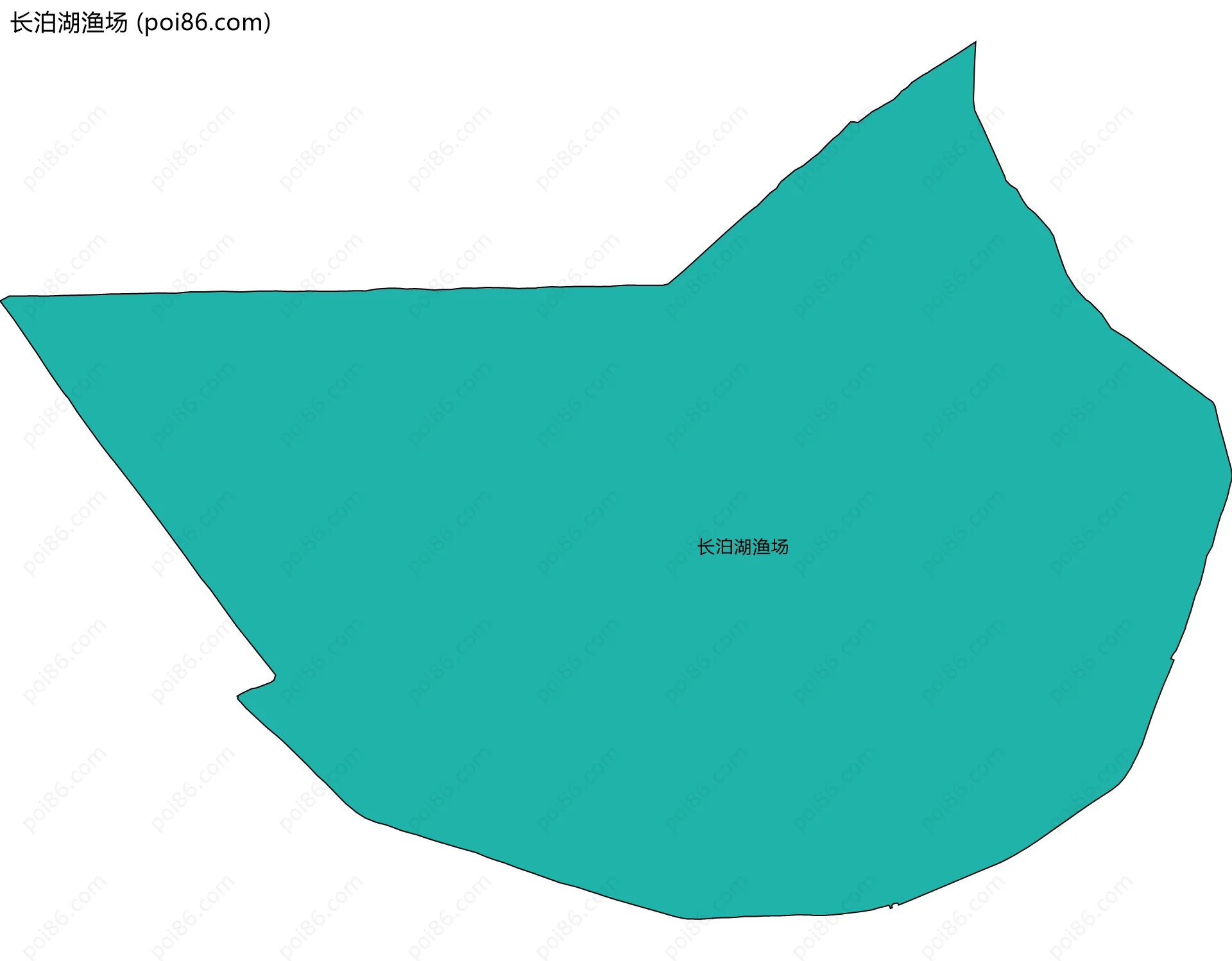 长泊湖渔场边界地图