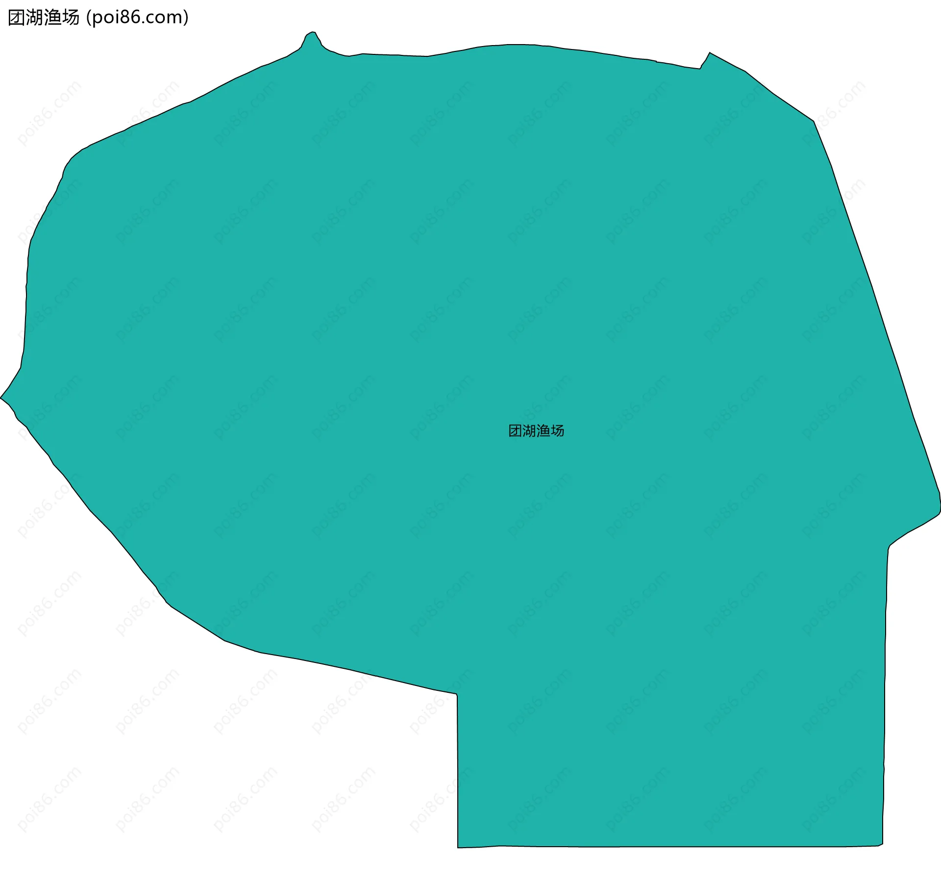 团湖渔场边界地图
