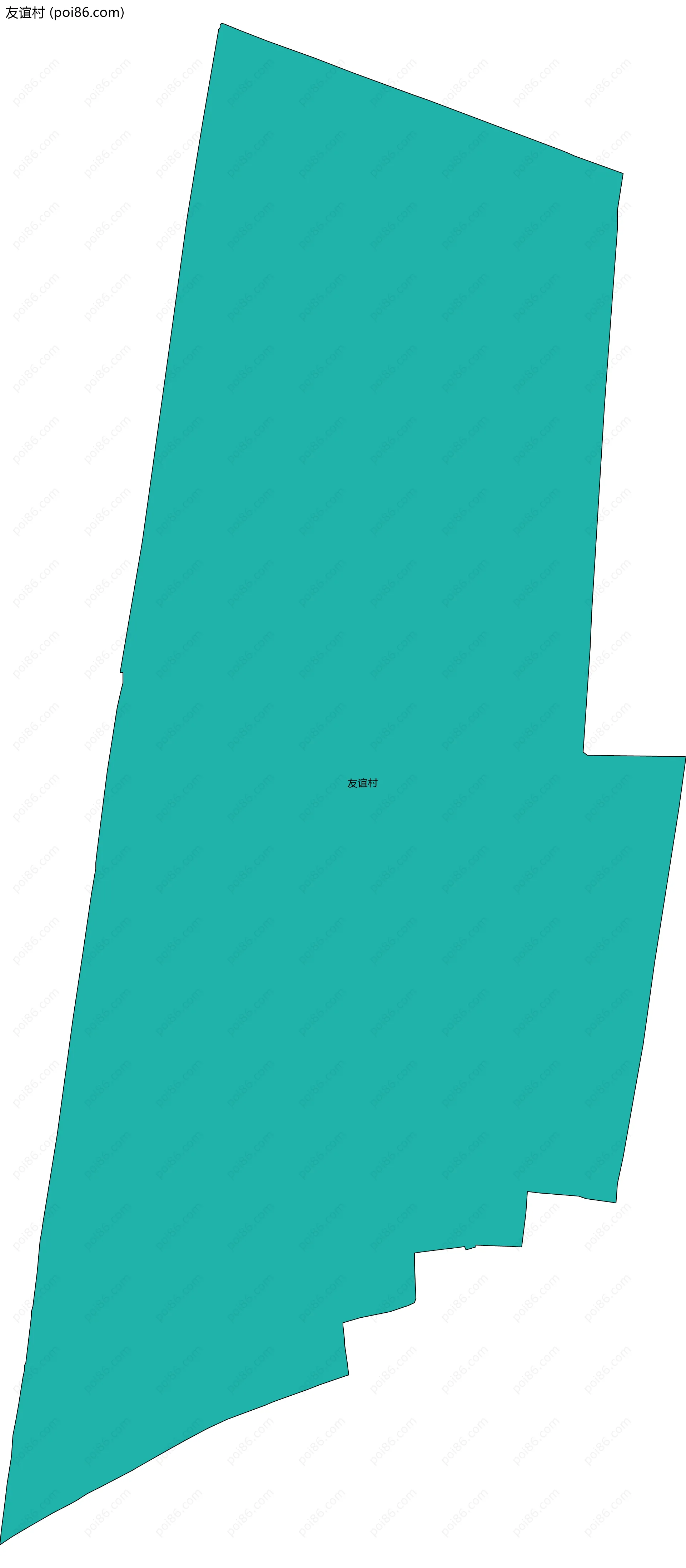 友谊村边界地图