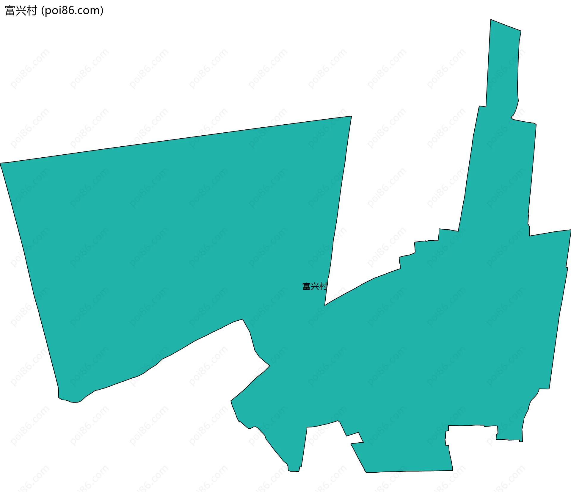 富兴村边界地图