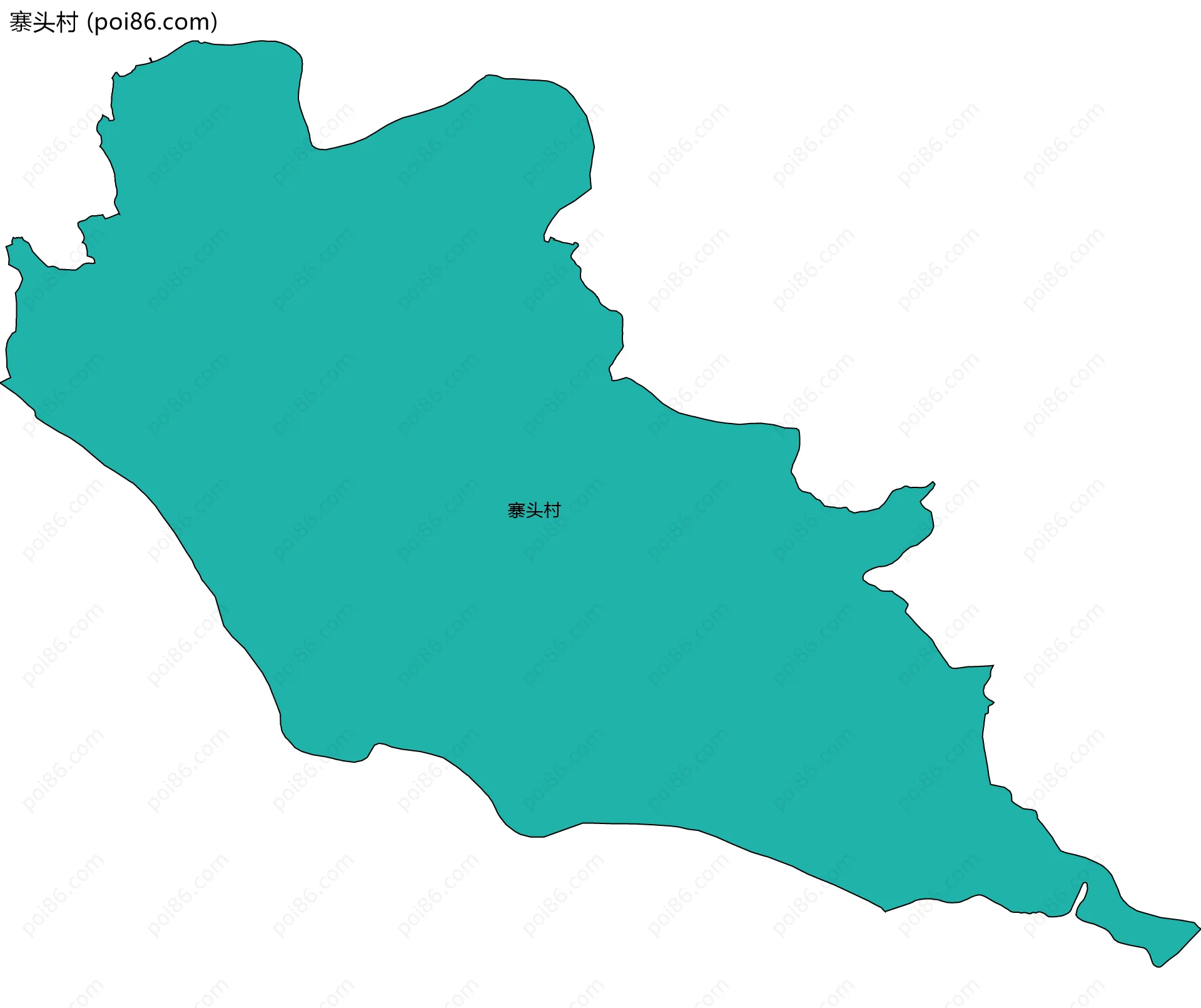 寨头村边界地图